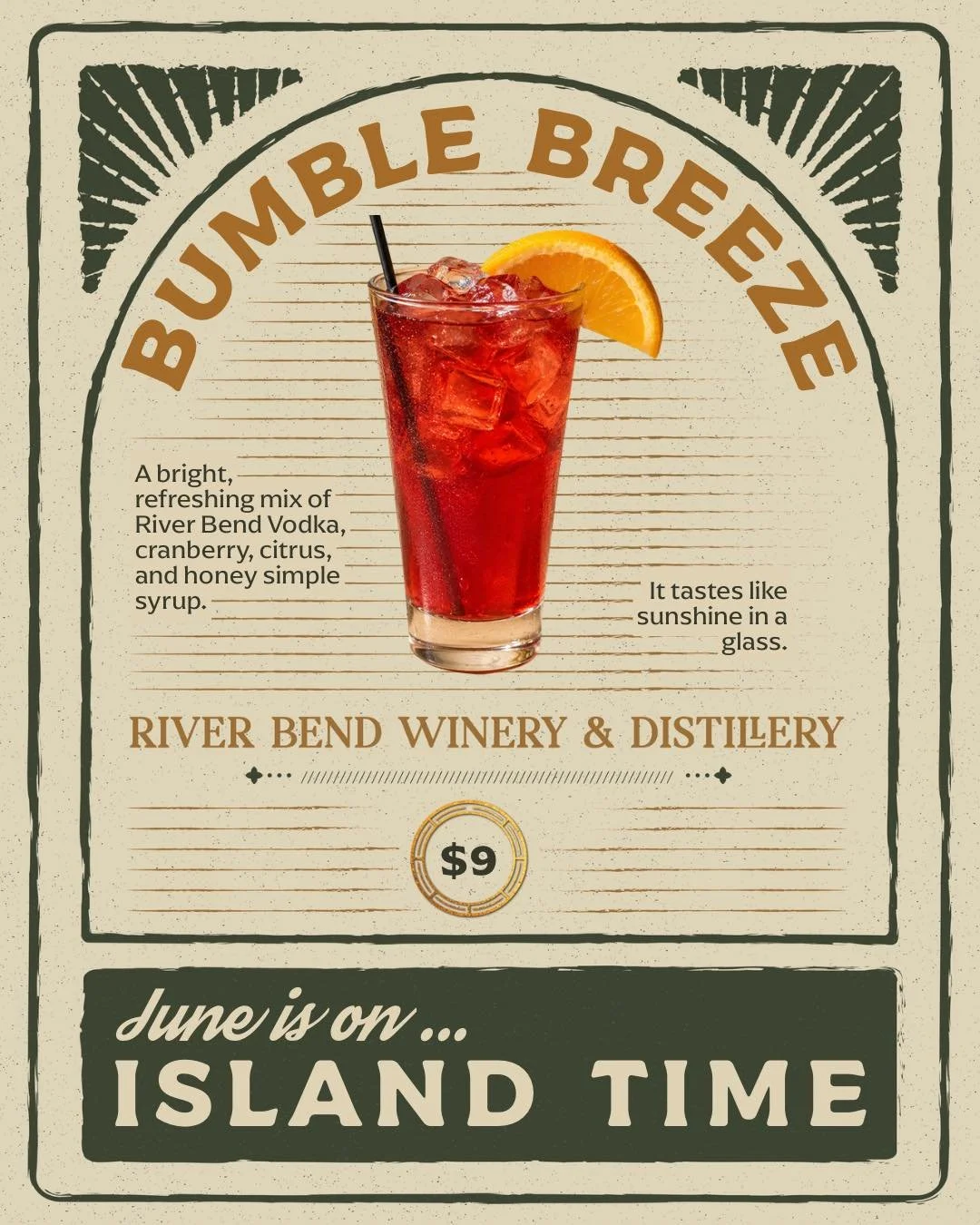 The soundtrack is 40 Fingers. The feature is a Bumble Breeze. 🎸🍹

Summer weekends don&rsquo;t get much better than this. Join us today (Saturday) from 2&ndash;5pm for live music and our new Island Time featured cocktail in the distillery.