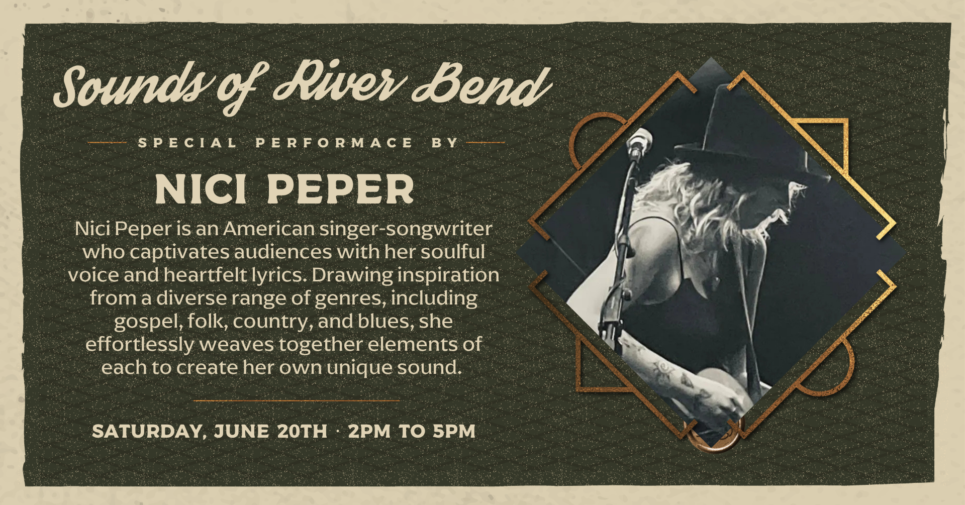 Saturday Live Music: Nici Peper
