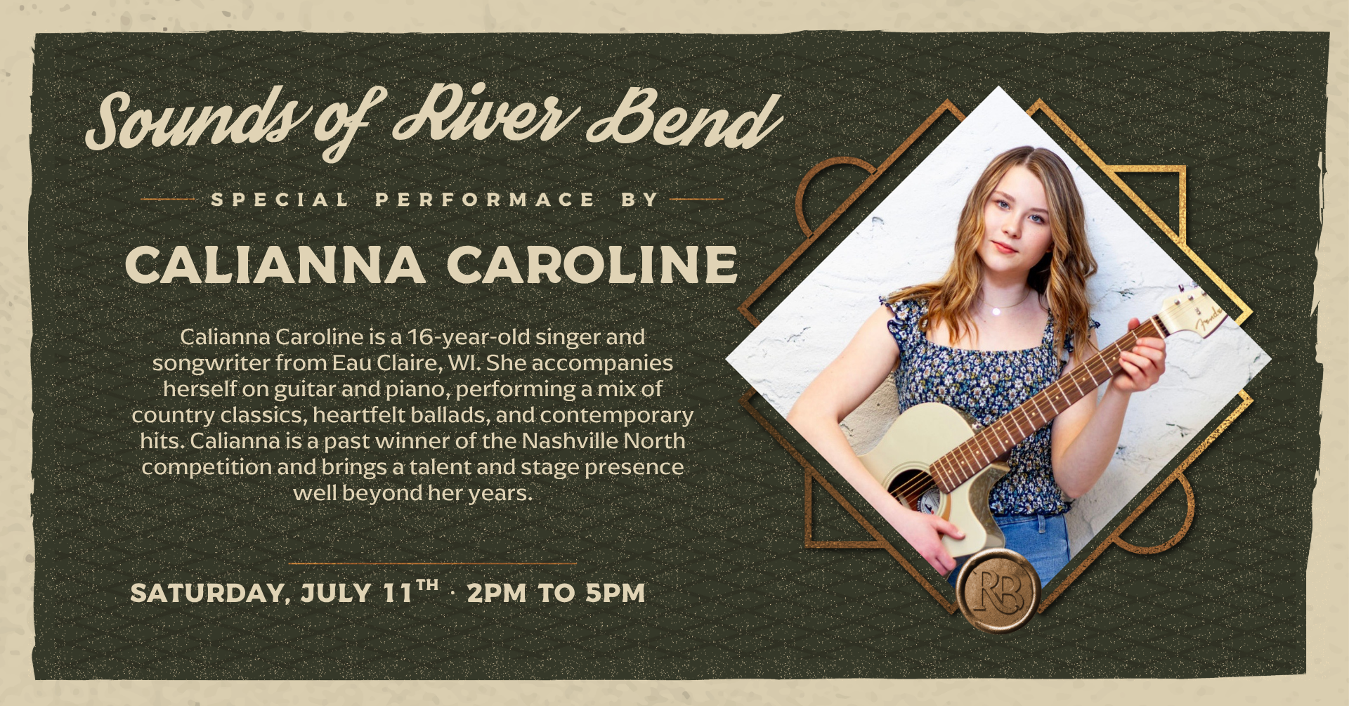 Saturday Live Music: Calianna Caroline