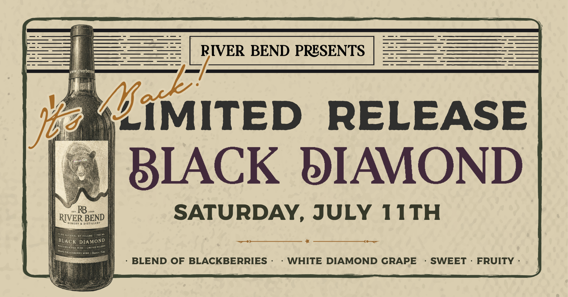 Black Diamond is back! Limited Release | July 11th