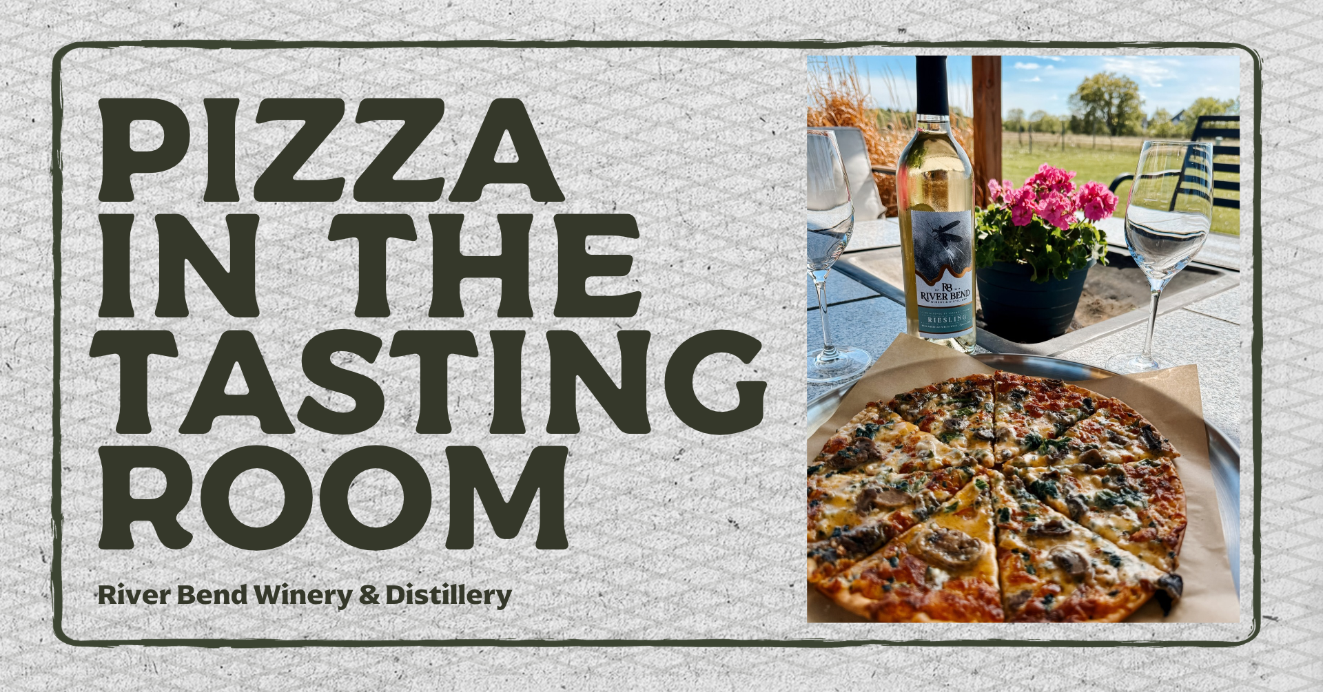 Pizza in the Tasting Room