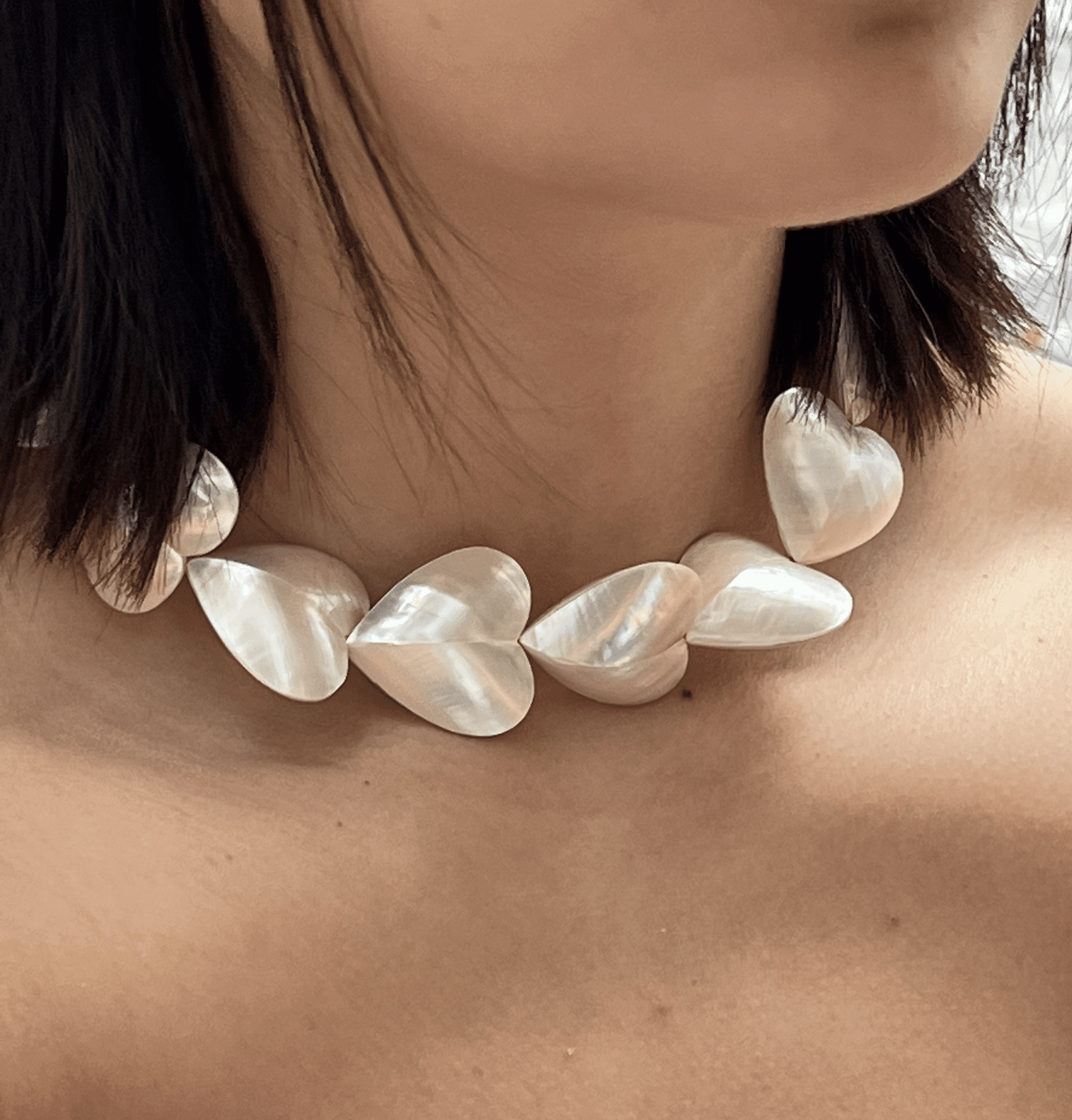 Timeless Pearly Heart of Pearl Necklace — BILLIE
