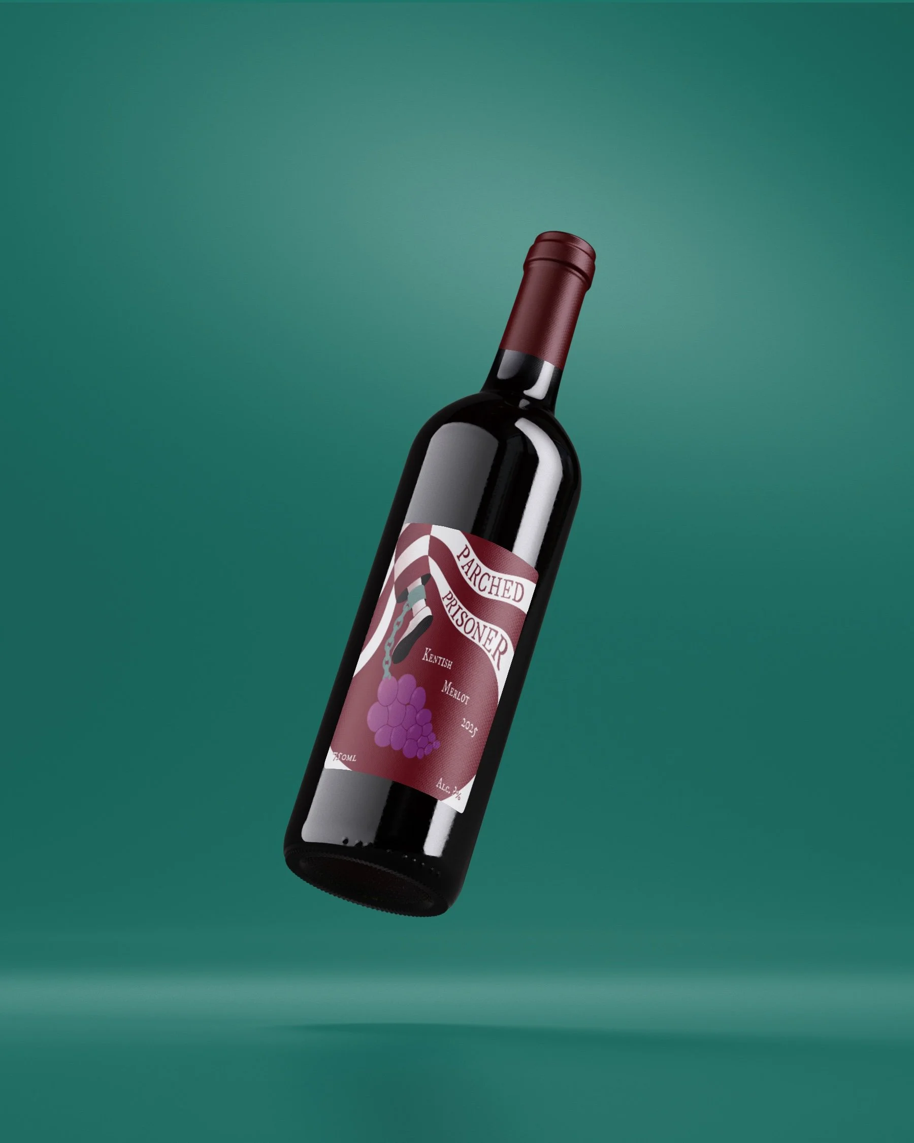 Parched Prisoner - Wine label
