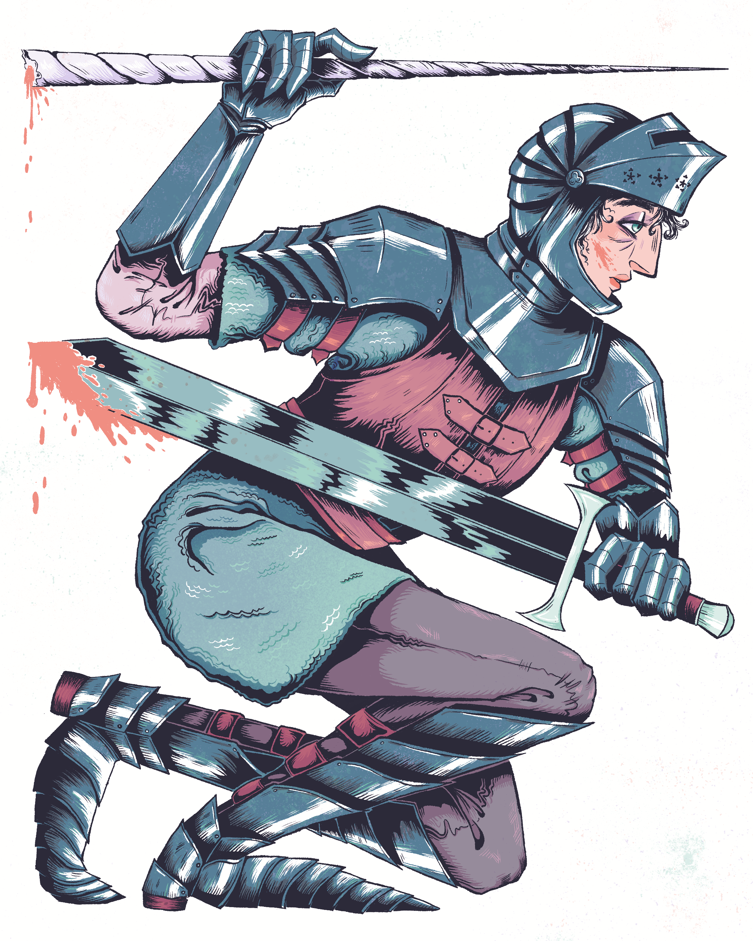 The Unicorn Hunter - 2025 - Digital & Riso