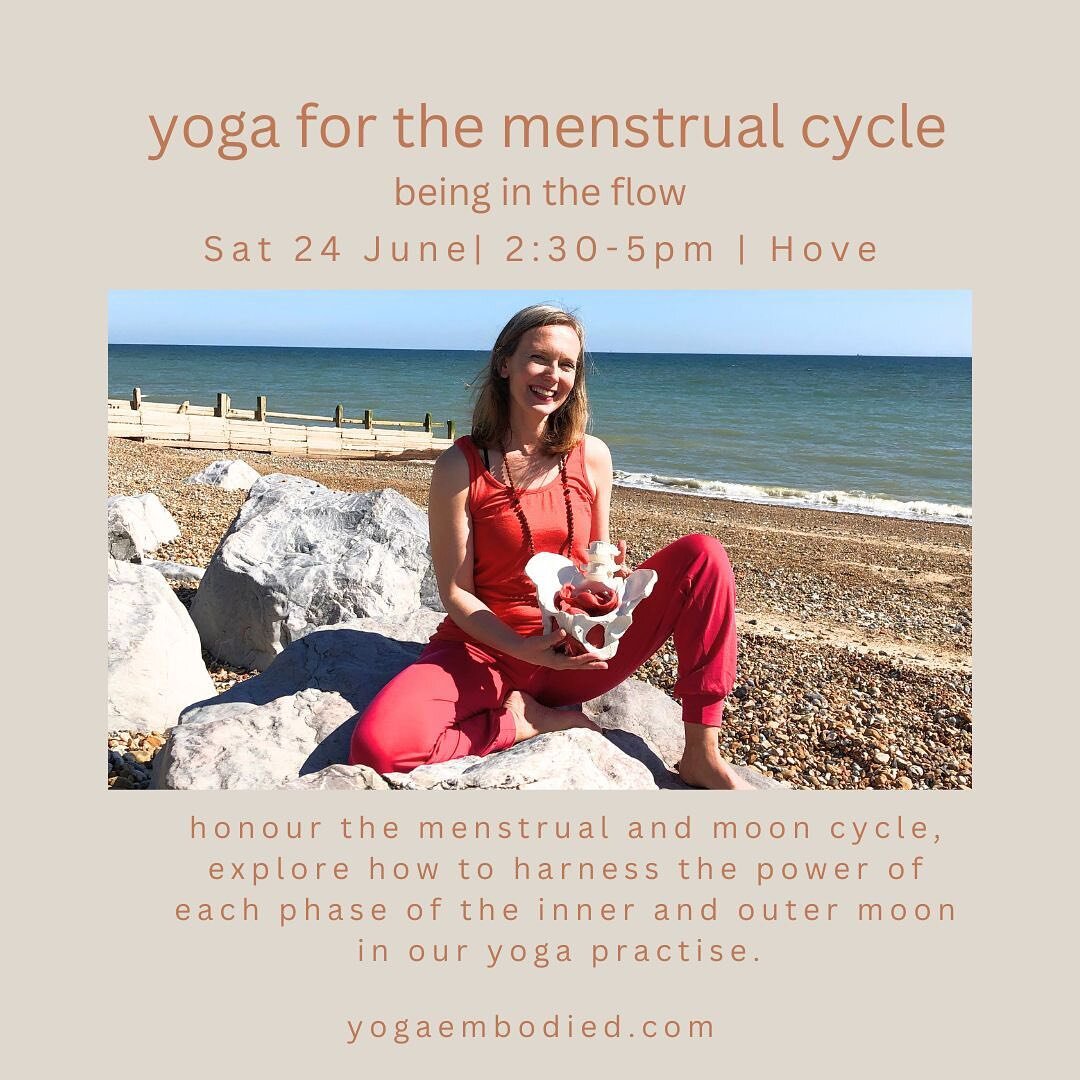 In June I&rsquo;ll be offering TWO workshops. One in Brixton with @natashamannwellbeing and one in Hove @flowstatehove 
⁣
I am online on zoom twice every week with 100s of live recorded classes on demand as well as many pre-recorded shorter yoga sess