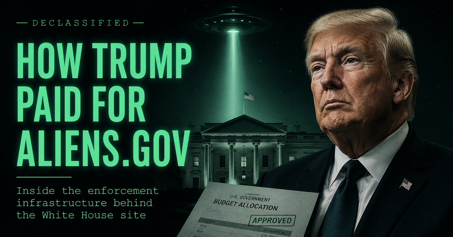 Aliens.gov: A White House Immigration Website Wrapped in UFO Theater