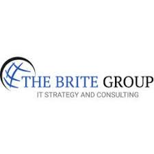 The Brite Group logo with globe design, specializing in IT strategy, consulting, and technology solutions for businesses.
