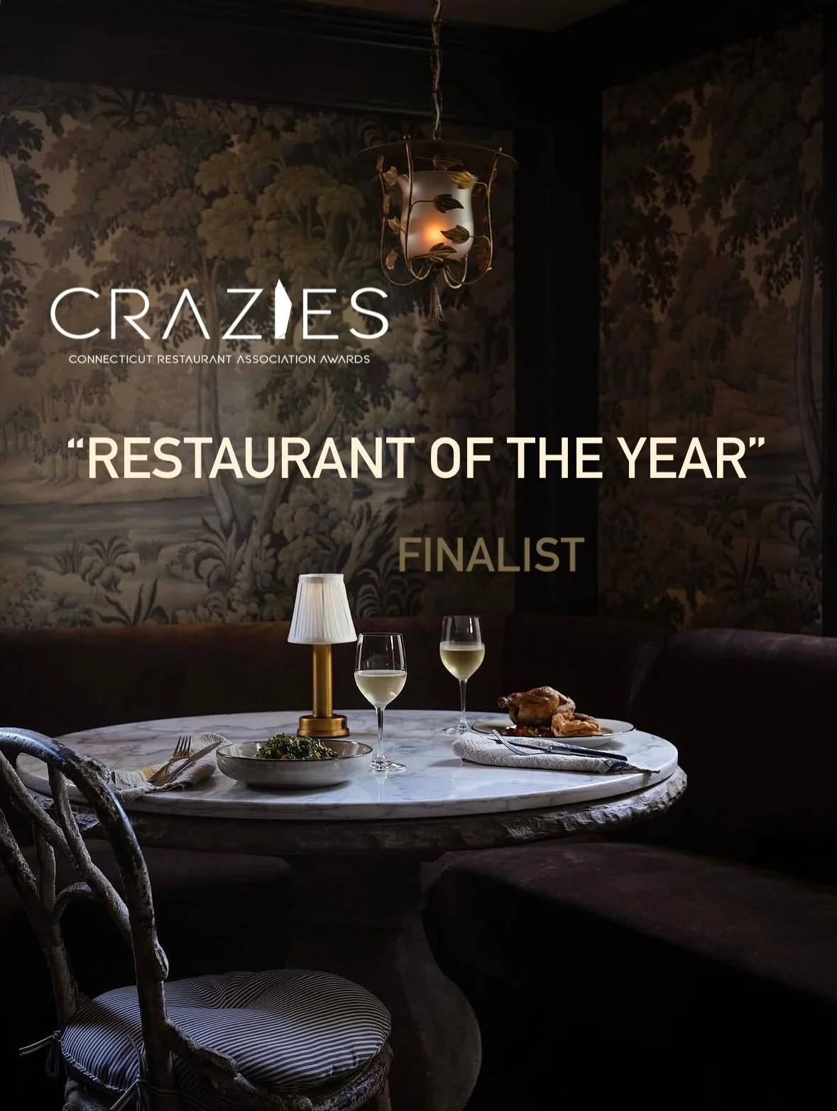 We&rsquo;re honored to be a Restaurant of the Year finalist! This is a huge accomplishment for our first year and we have our wonderful team to thank. Kudos to Chef CJ Barroso. Litchfield County has so many amazing restaurants (it&rsquo;s one of the 