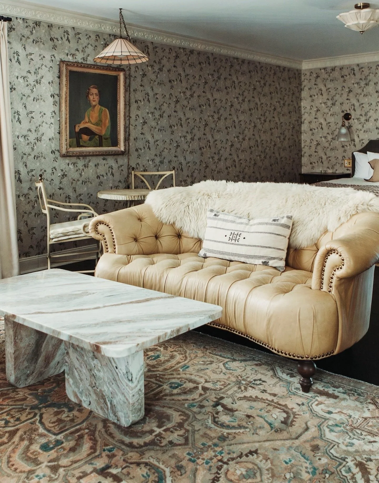 One thing you&rsquo;ll see throughout every space at Lost Fox is a beautiful mix of old and new furnishings. Each room has its own charm and personality. The summer is a busy time and weekends have booked up quickly, but we&rsquo;re open Sundays and 