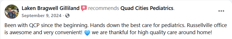 Quad Cities Pediatrics | Parent Testimonial