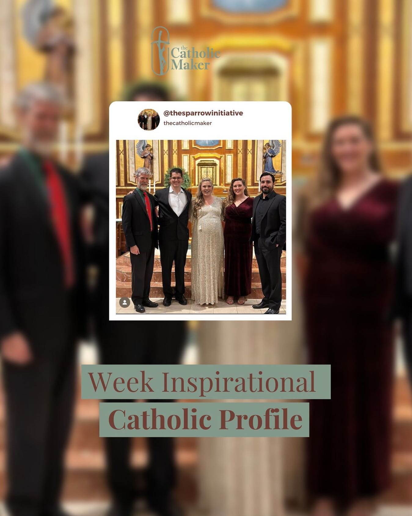 As Catholics, it is inspiring to see a performance group using the arts to raise awareness for beauty and the faith, and that&rsquo;s why we chose @thesparrowinitiative as our highlighted profile of the week!
.
#catholicbusinessowner #catholicbusines
