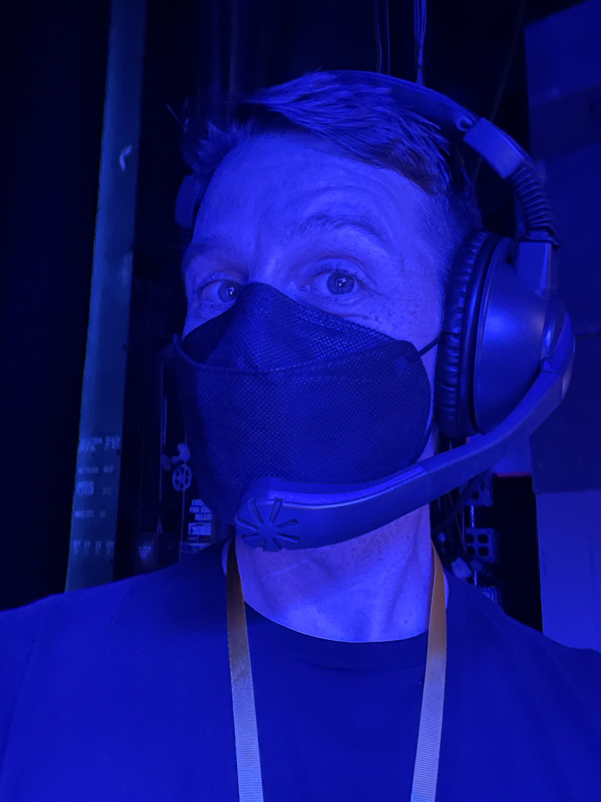 Backstage before the show!