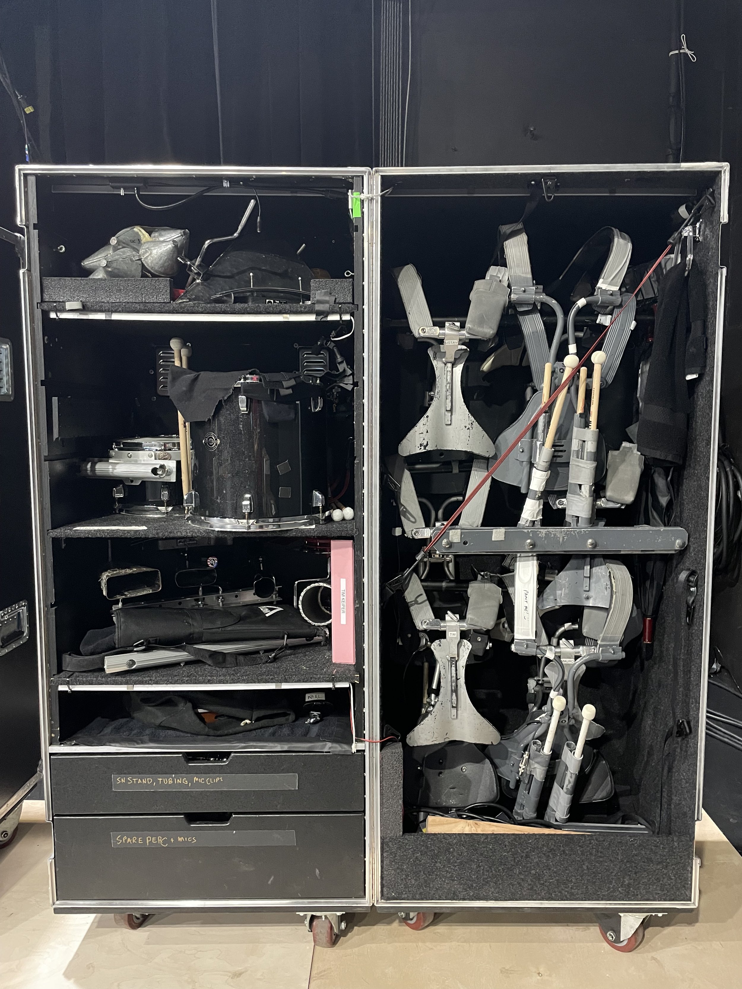 Roadbox packed and ready for load-in