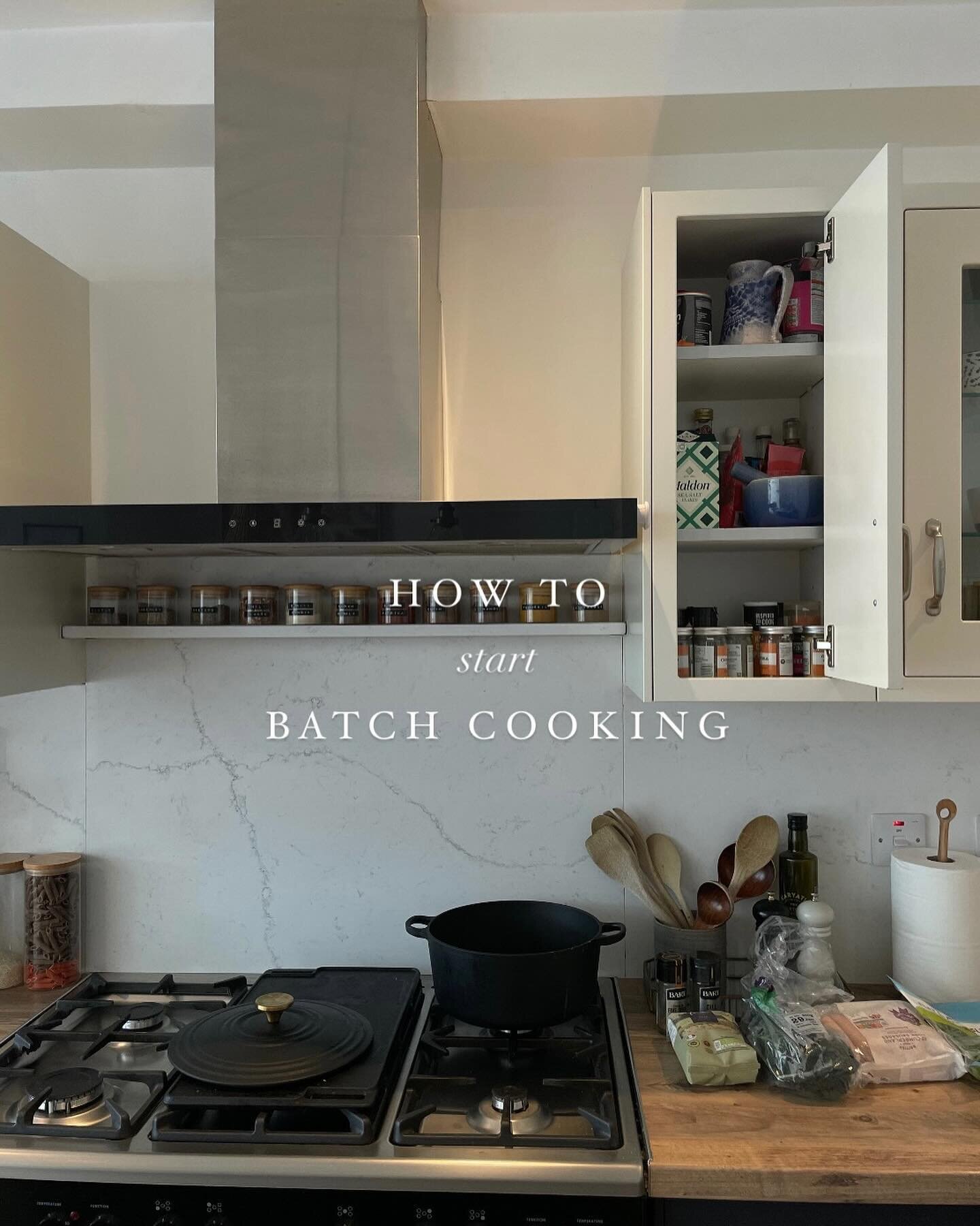 HOW I BATCH COOK HEALTHY MEALS 🍛  I&rsquo;ve dabbled in batch cooking over the years, but it truly became a habit once I became a mum. I&rsquo;d never been so time poor, so cooking once but eating three or four times has literally been the BEST hack