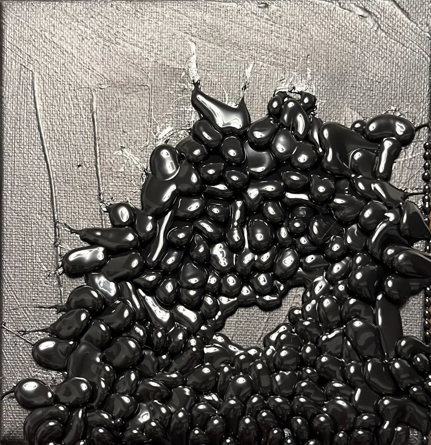 Mara Lantz
Null // Void 3, 2025, mixed media on canvas, 6”x6”x1.5”