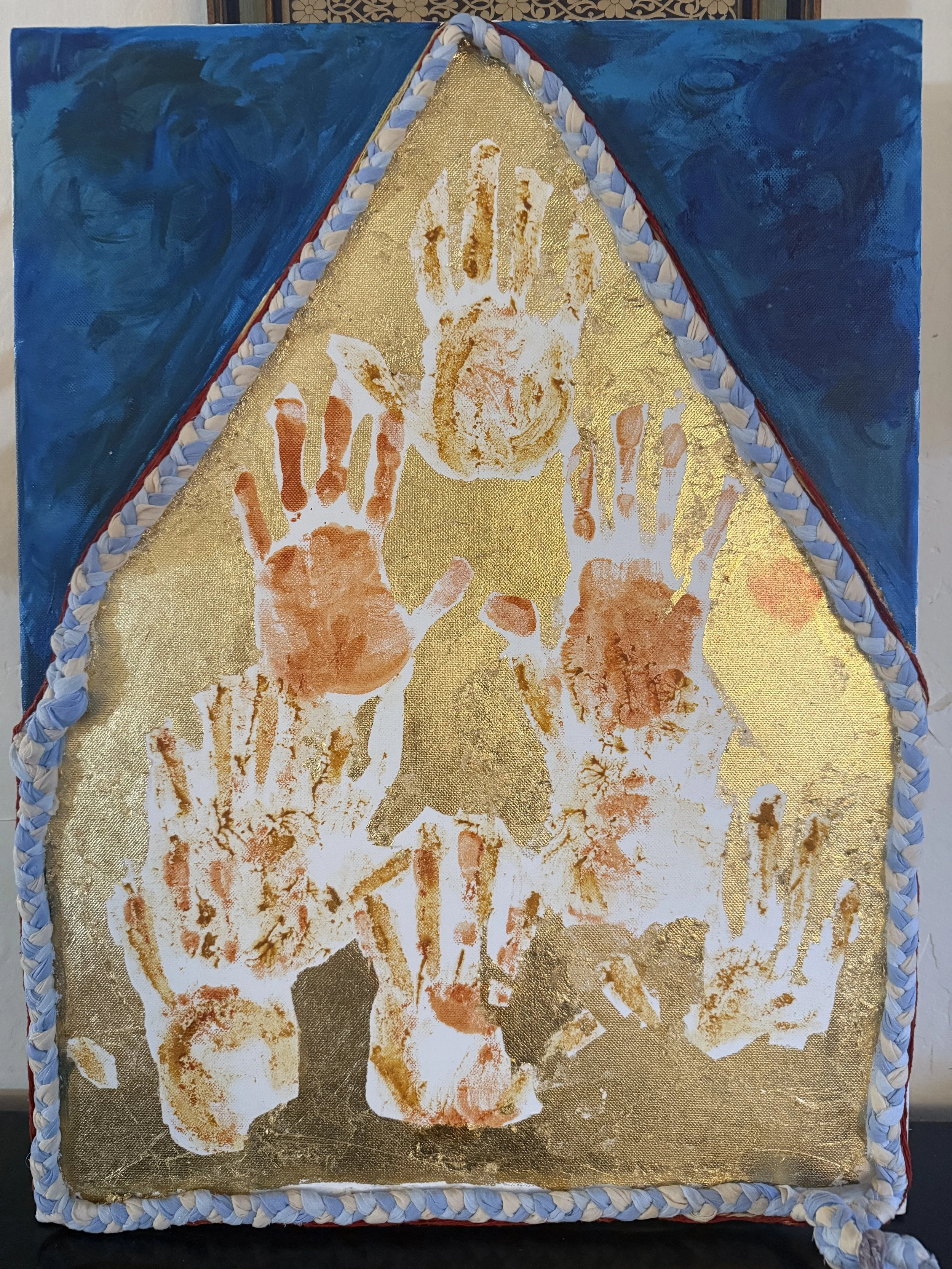 Hargun Mahal Mann    Hands and Ancestry  , art installation, 36” x 48” x 60” Photo credit: Ashima Yadava