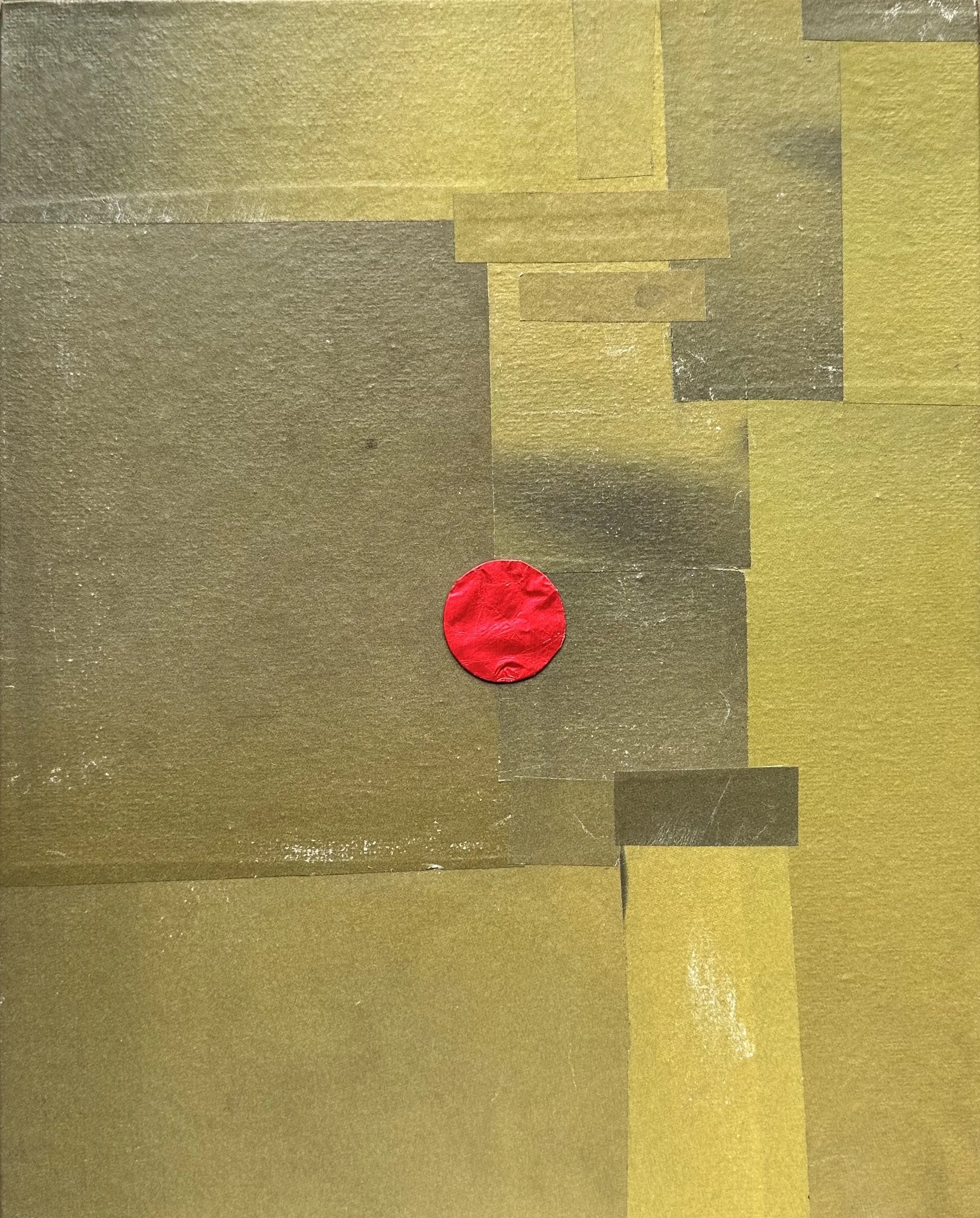 Dipti Irla    Identity and Beauty  , (Red Dot Series), mix media collage on canvas board, 8” × 10”