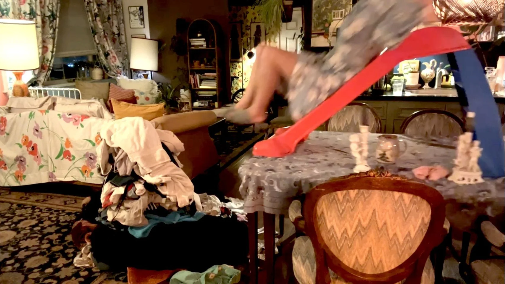 Chelsea América Torres  
 Funhouse , 2026, video installation, 13" x 23"
