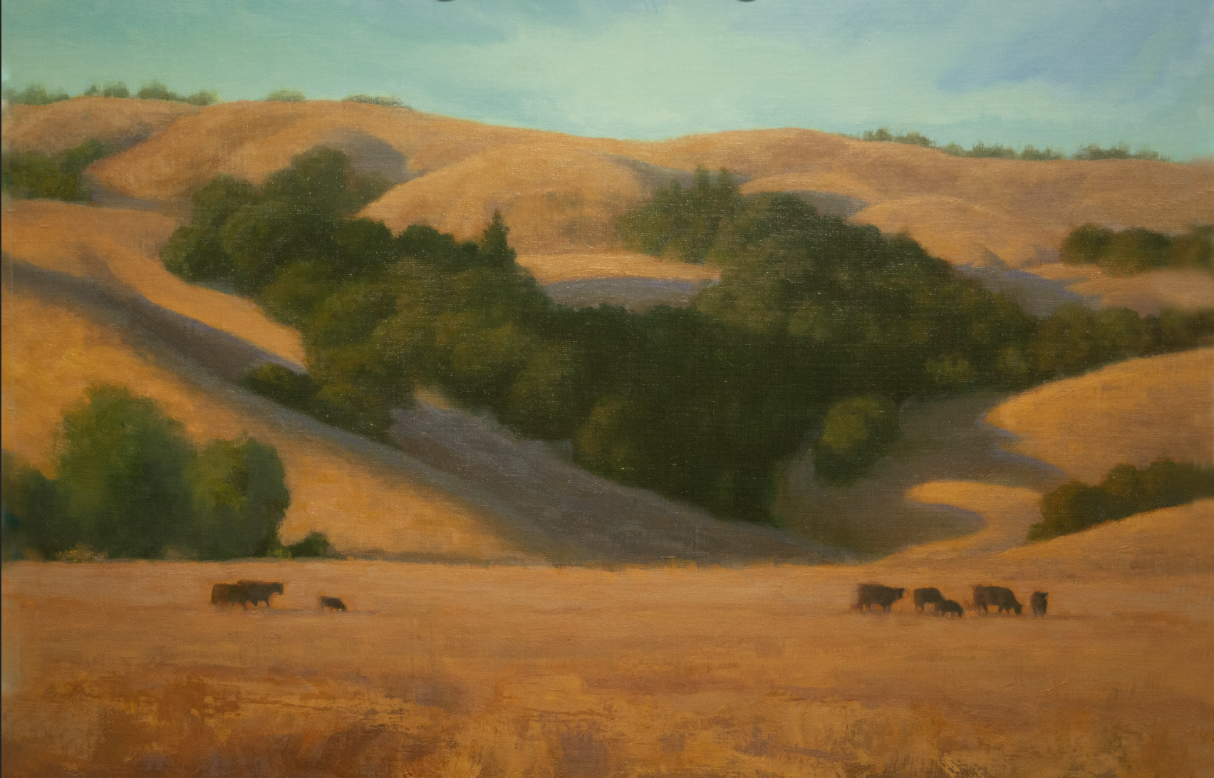 Late Afternoon, Spirit Rock, Carol Peek, 2025, oil, 16" x 24"