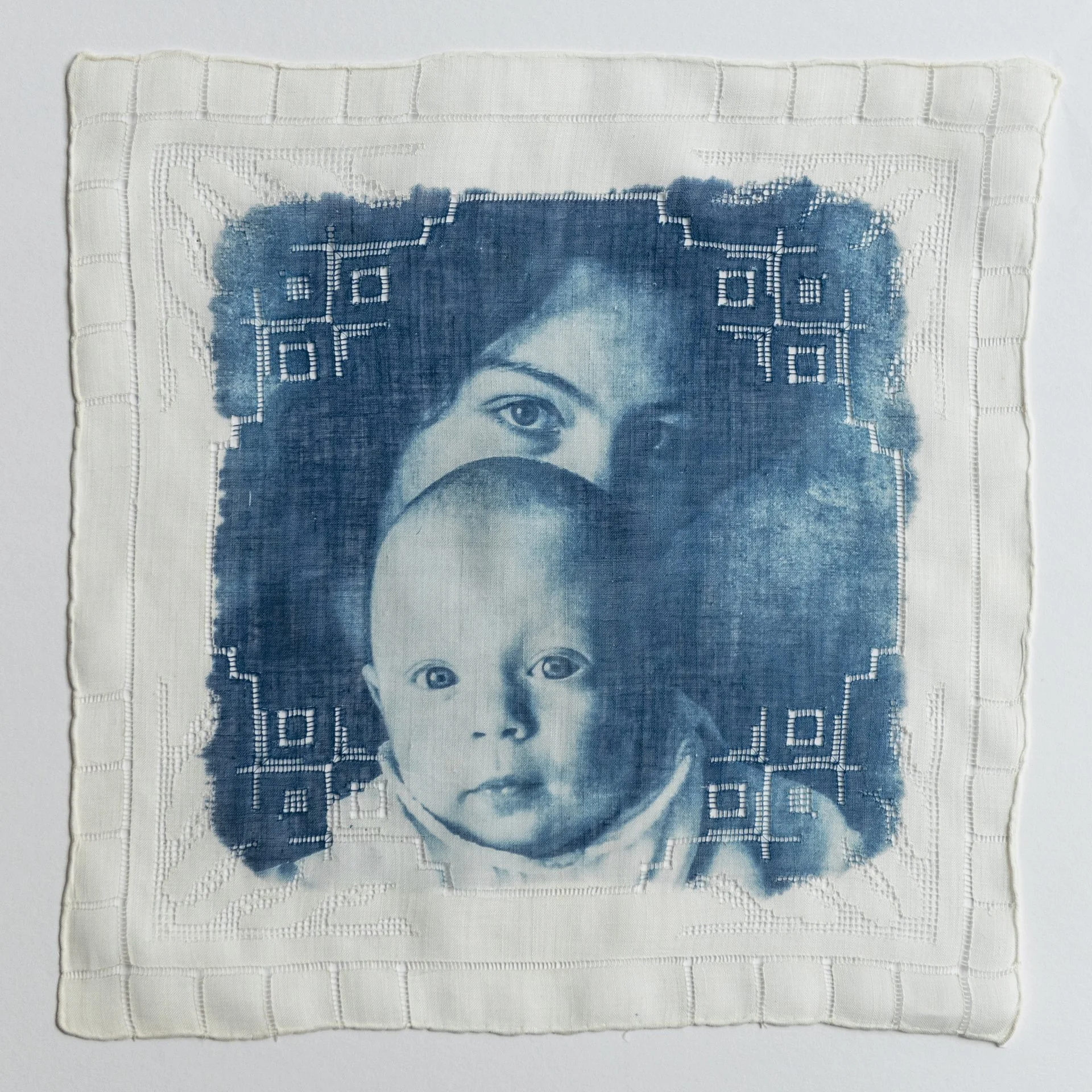 Federica Armstrong, Dowry #23, cyanotype on fabric