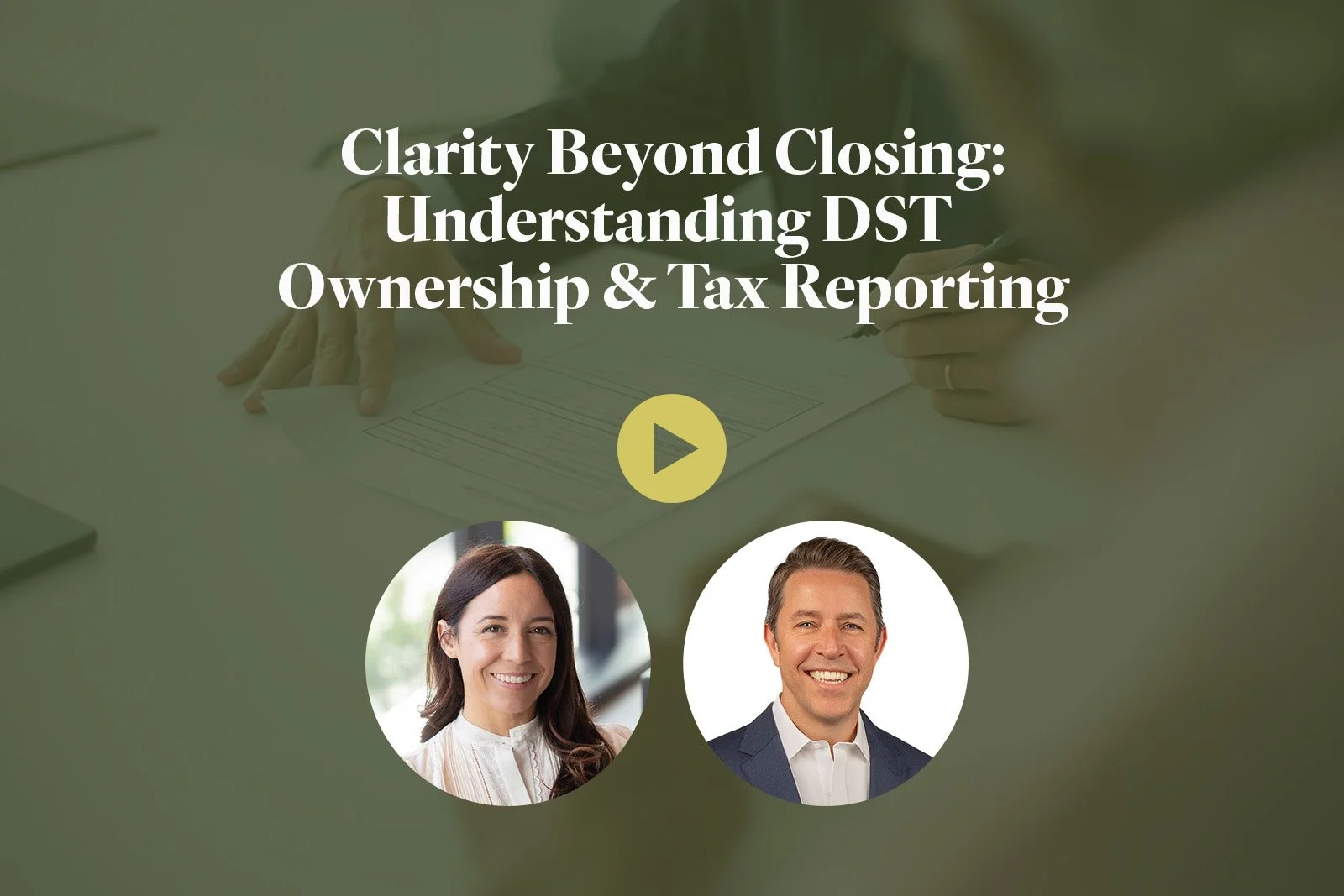 video thumbnail for webinar about DST ownership and tax reporting