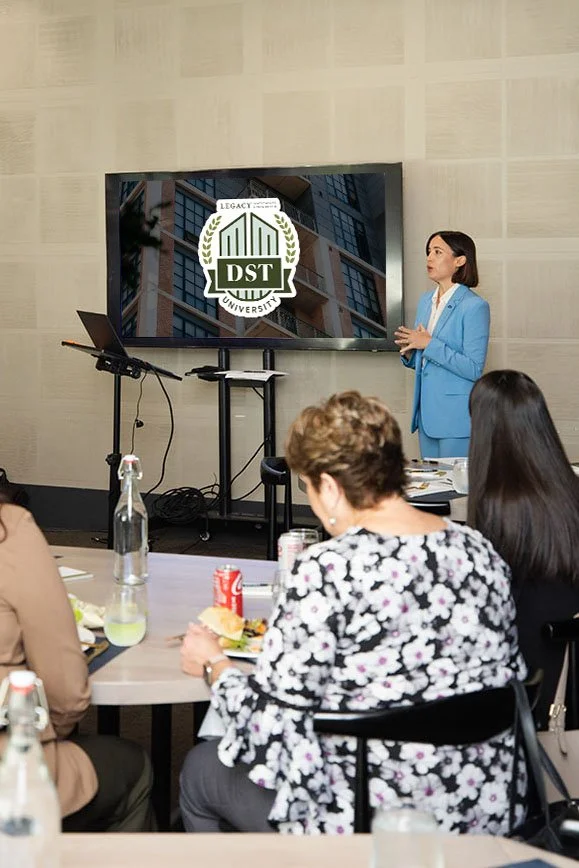 Jamie Furlong presenting at DST University for real estate agents