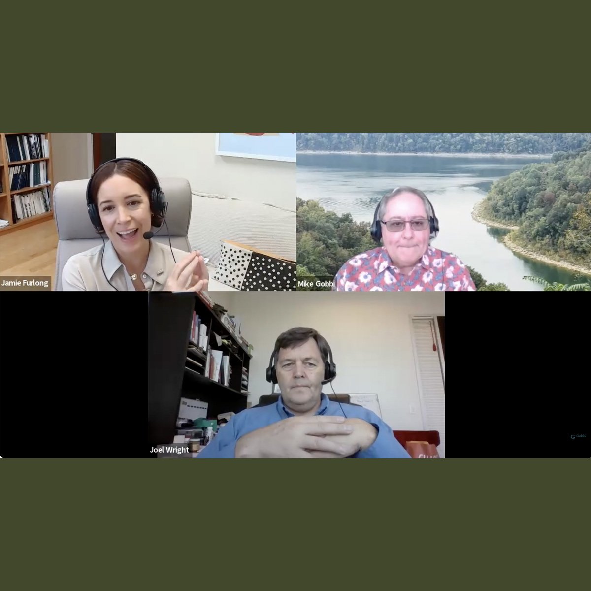 screenshot of Jamie Furlong on Gobbi Wright podcast interview