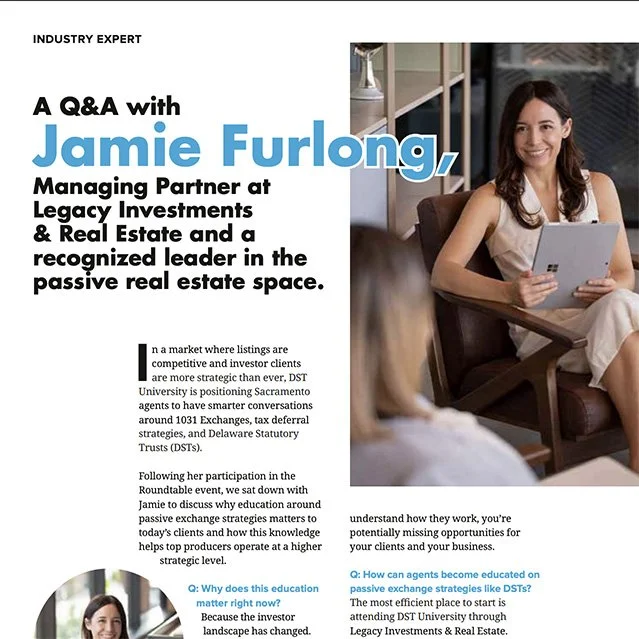 screenshot of article about Jamie Furlong in Sacramento Real Producers magazine