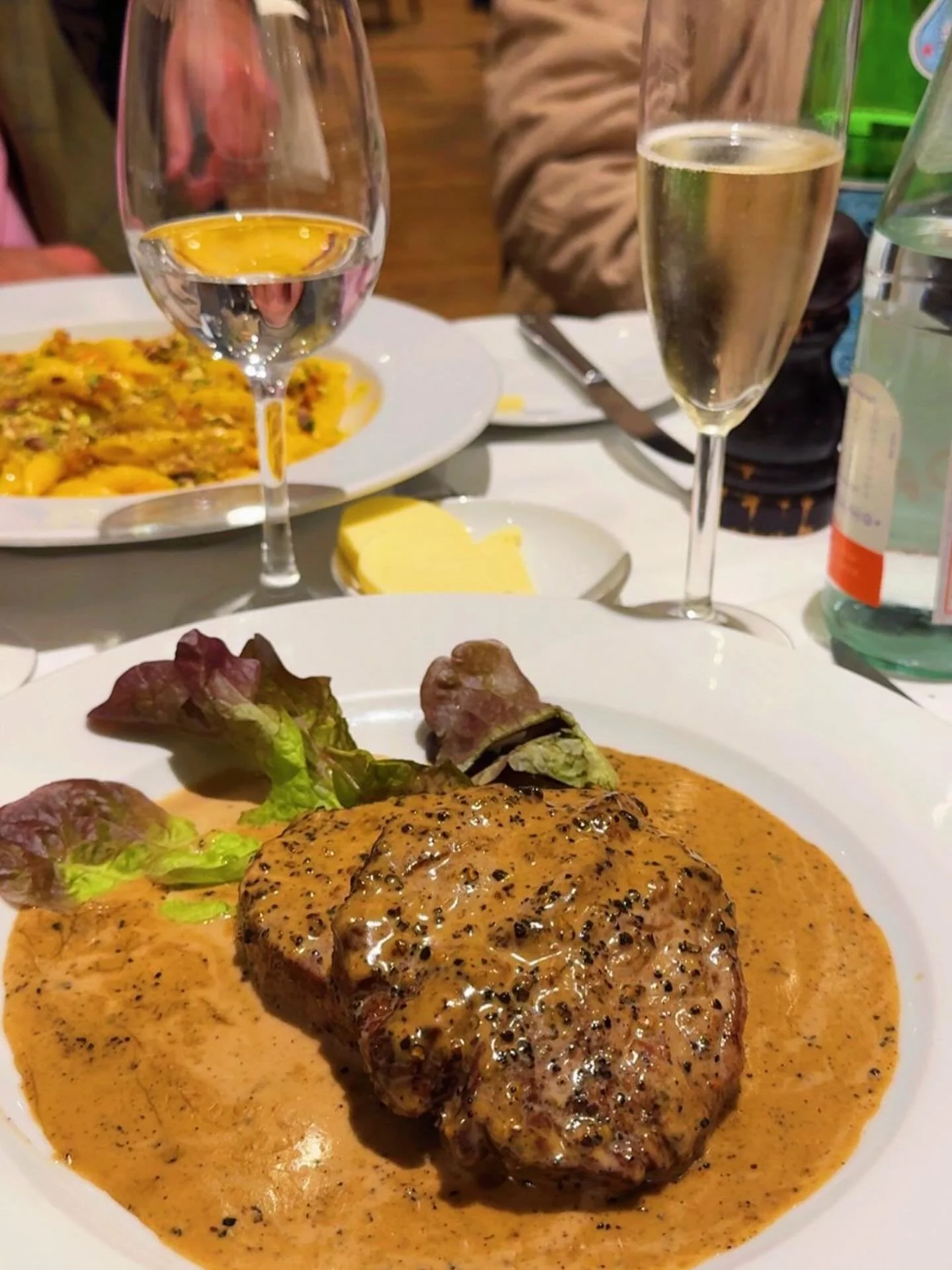 A classic done to perfection.

Our Filetto al Pepe Verde &mdash; tender fillet steak served in a rich green peppercorn and brandy cream sauce &mdash; a true Caraffini favourite. 

Best enjoyed with a glass of something sparkling and good company.✨