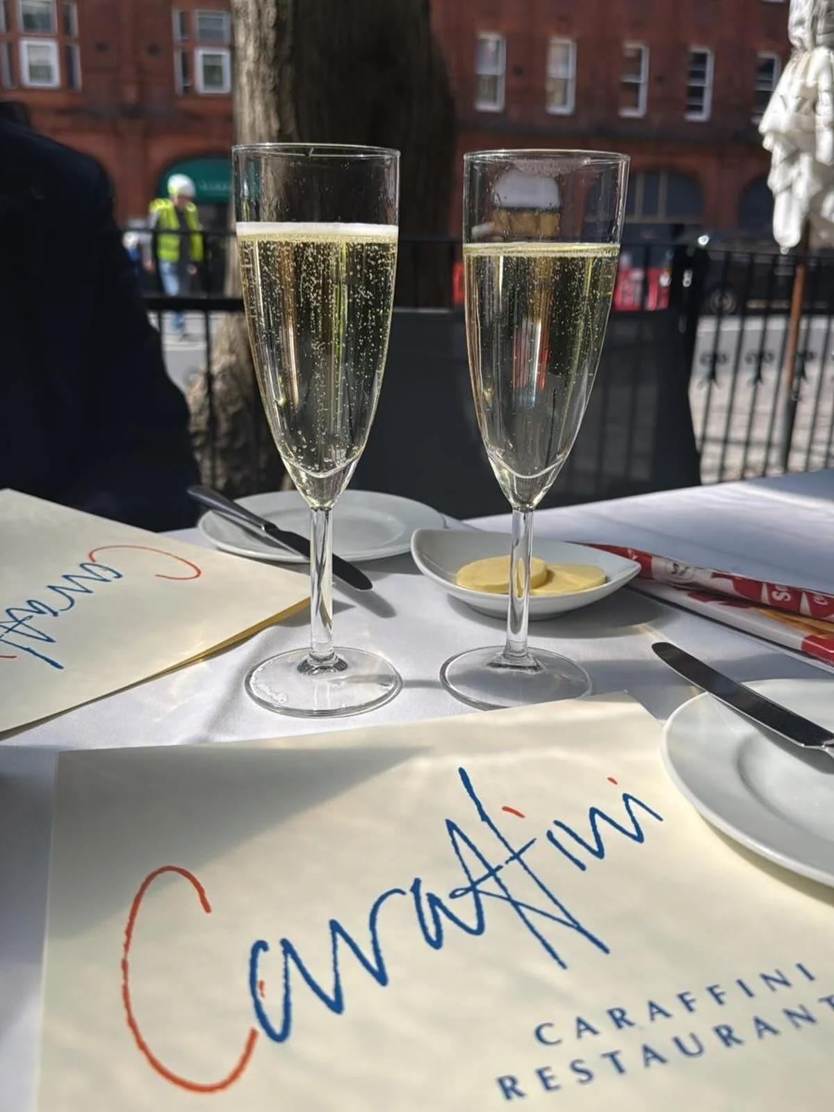 Set for a scorcher ☀️ 

Join us alfresco on the terrace at Caraffini and soak up the unmistakable buzz of Chelsea during Flower Show week and Chelsea in Bloom 🌸 

Sunshine, spritzes, beautiful blooms and long lunches in the heart of Chelsea. 

#Chel