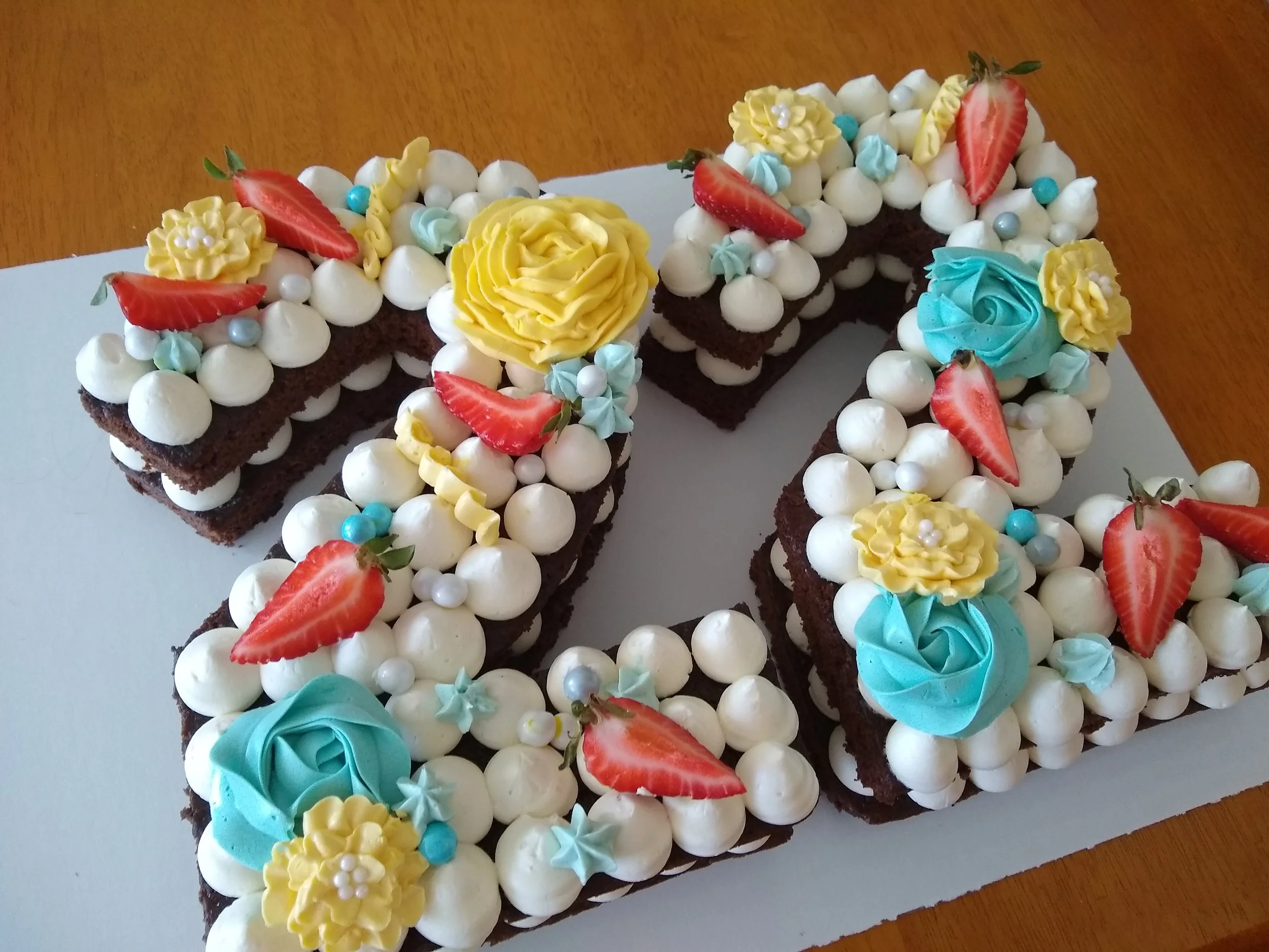 Want to do something different for a birthday cake? Try having a numerical cake!