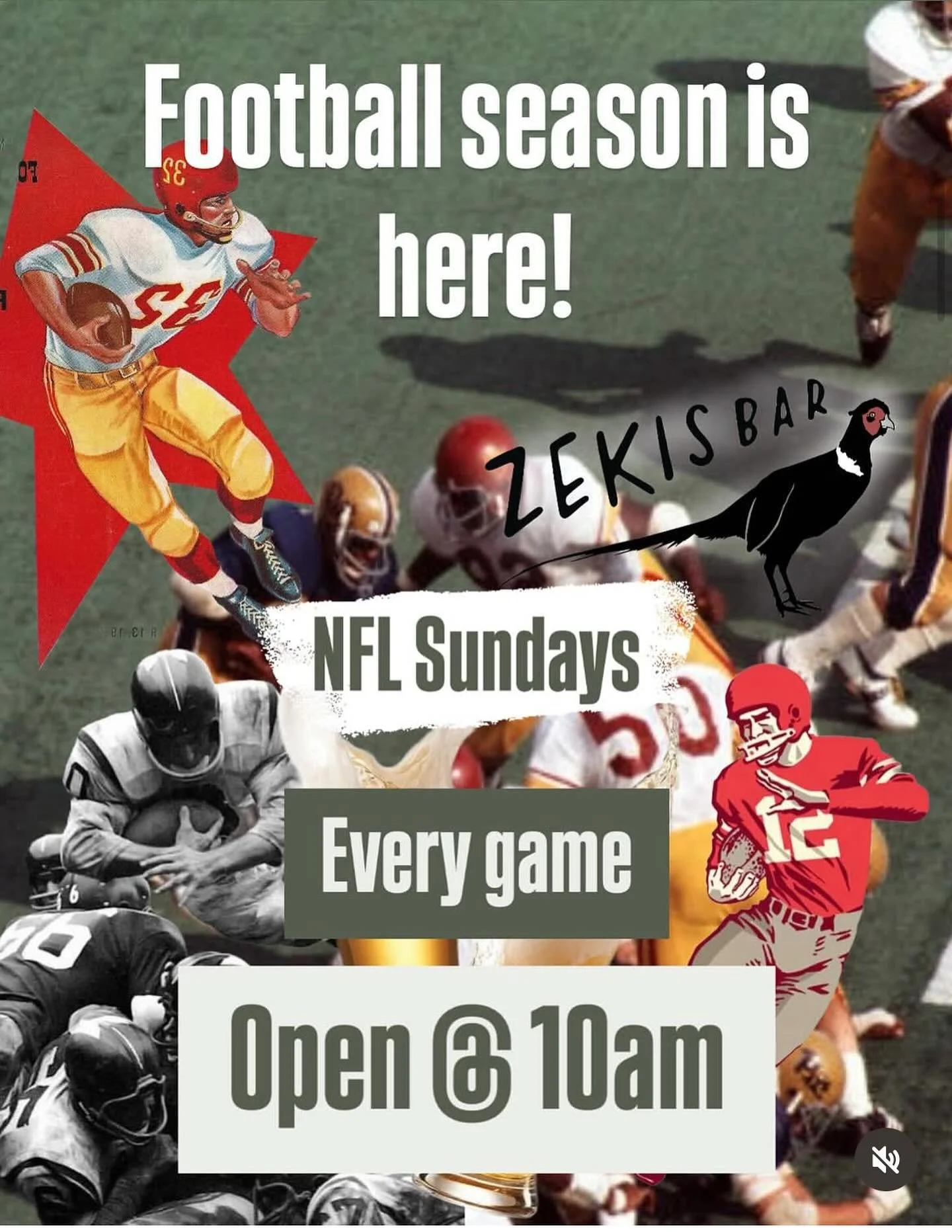 STARTING TODAY! 2025 NFL season begins at Zekis! Come join us TODAY 5:20 for the first game of the season. Flags, hats, and jerseys are highly encouraged!  Additionally, the NFL Regular Season PICK&rsquo;EM POOL is BACK this SUNDAY! To get involved s