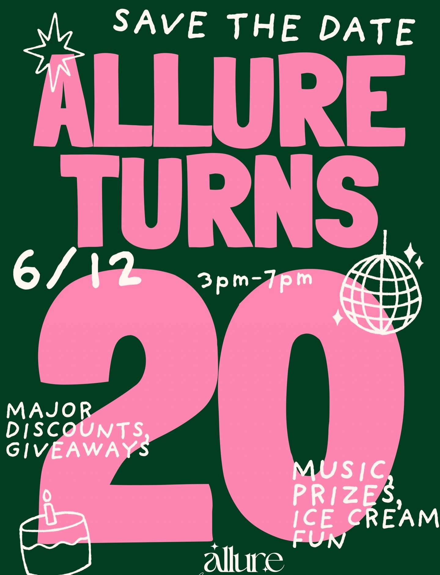 S A V E  T H E  D A T E ! We  are SO excited to celebrate an incredible TWENTY years this June! So, mark your calendars! This will be a party you WON&rsquo;T want to miss! More details and a proper invitation to come! Stay tuned! ✨🪩