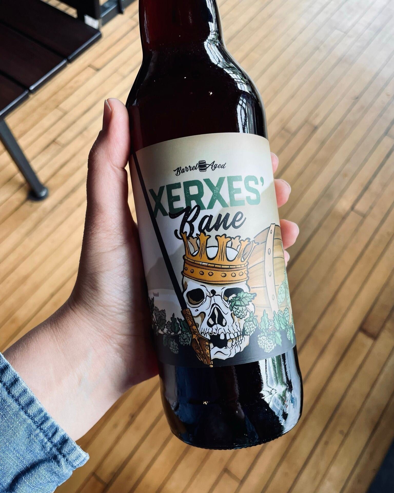 *BOTTLE RELEASE*

Xerxes' Bane | Double India Pale Ale�Aged in Whiskey Barrels

We took a basic IPA and beefed it up using large amounts of malt for muscles and hops for attitude. Then stuck it inside disemboweled whiskey barrels to train for months.