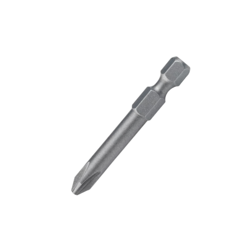 A small screwdriver bit designed for use with a power drill or screwdriver.