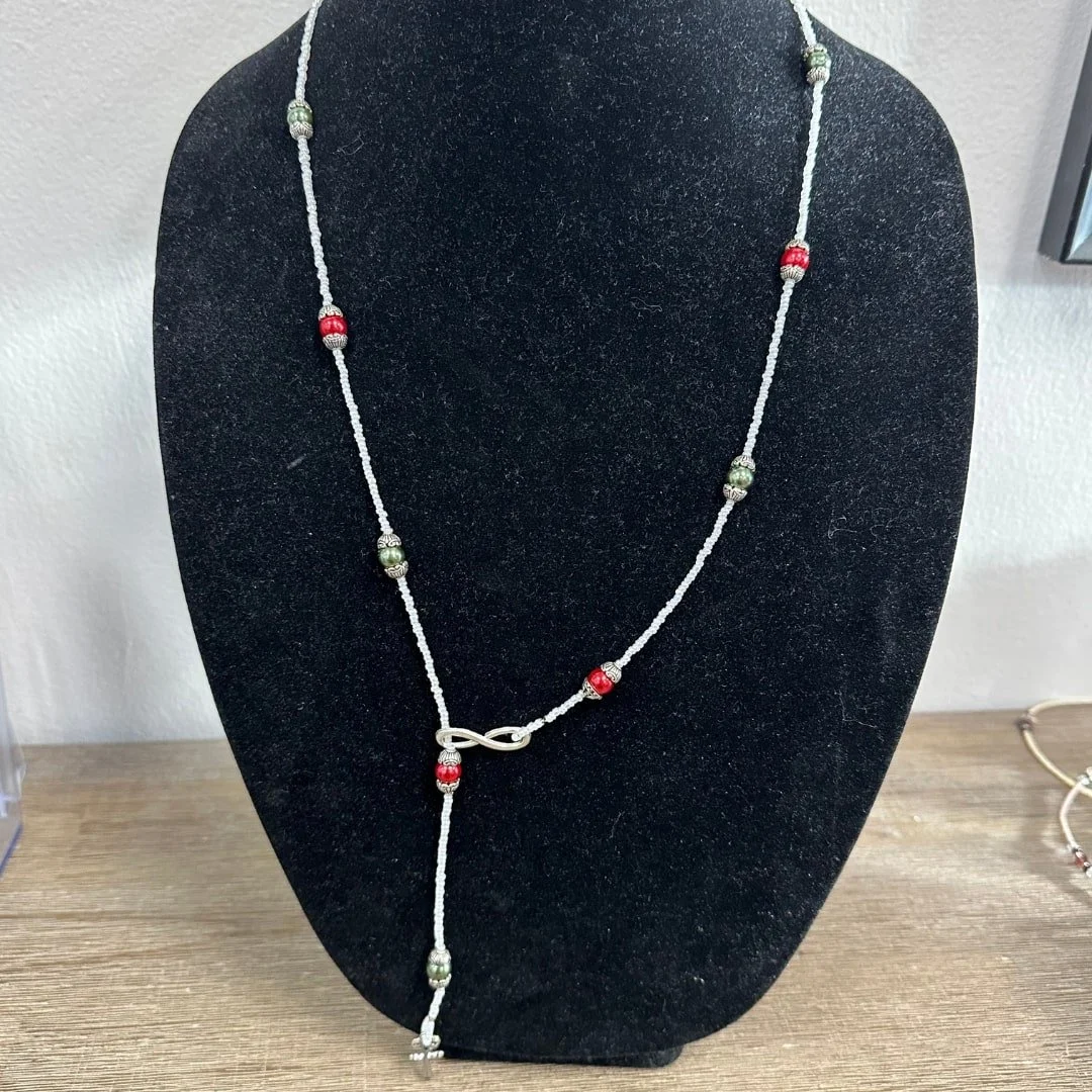 Infinity Necklace | White