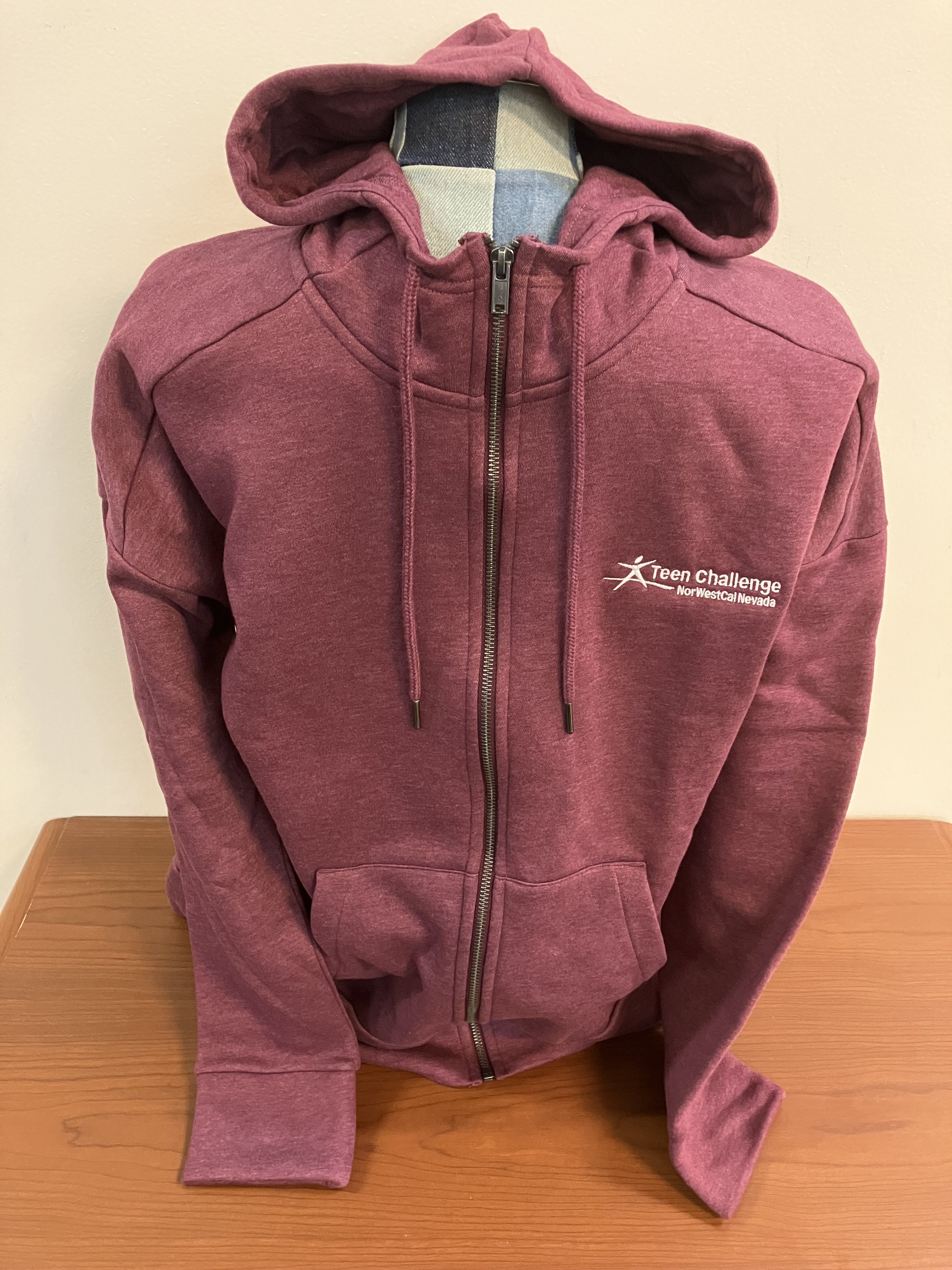 Teen Challenge NorWestCal Nevada Plum XL Zip-Up Hoodie