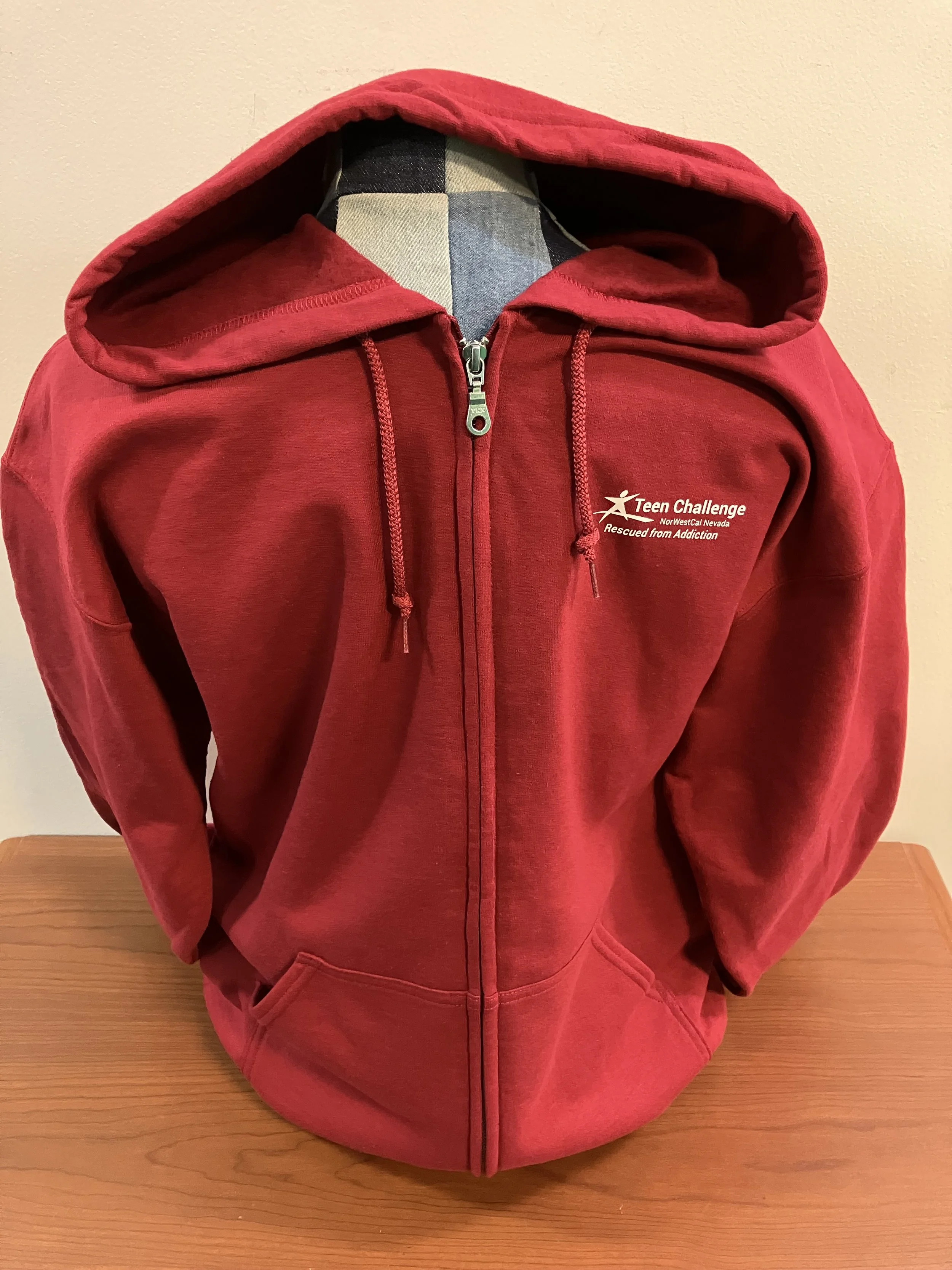 Teen Challenge NorWestCal Nevada Red Zip-Up Hoodie