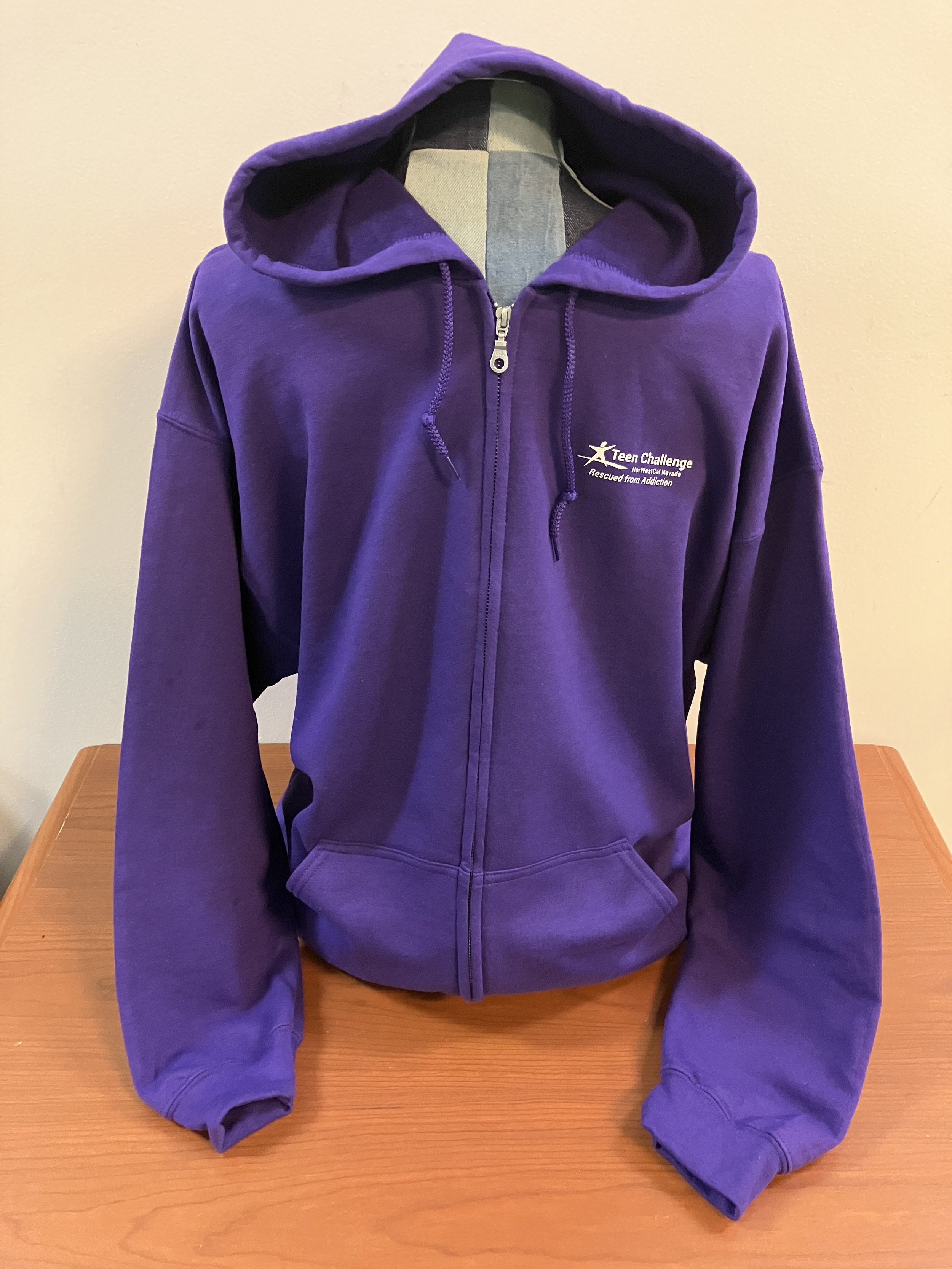 Teen Challenge NorWestCal Nevada Purple Zip-Up Hoodie