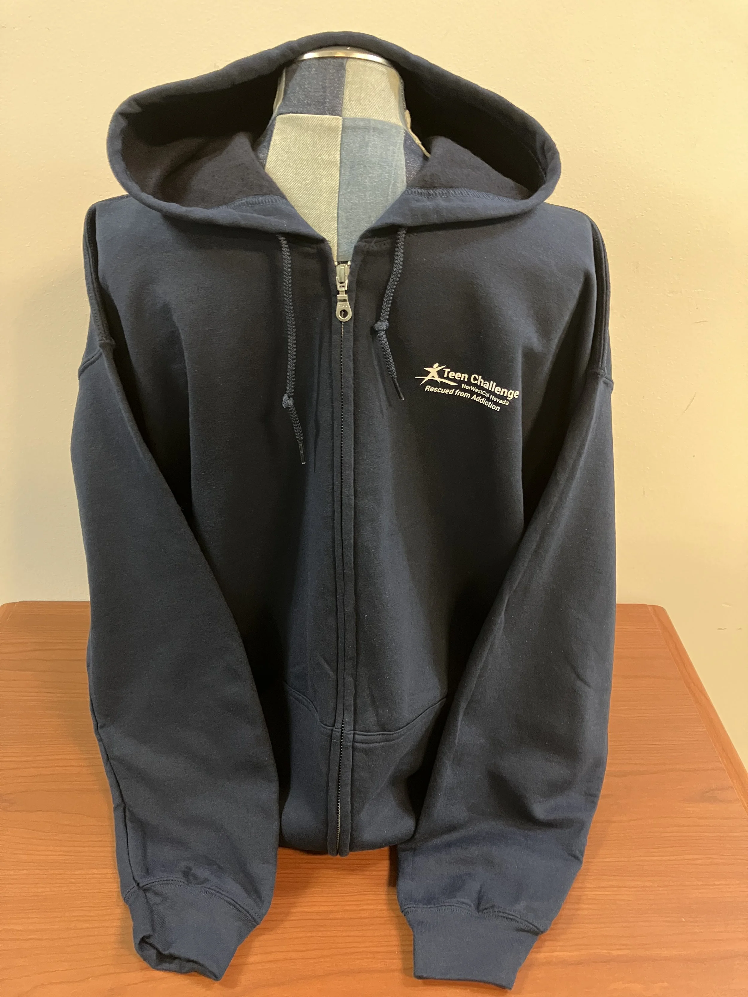 Teen Challenge NorWestCal Nevada Navy Zip-Up Hoodie