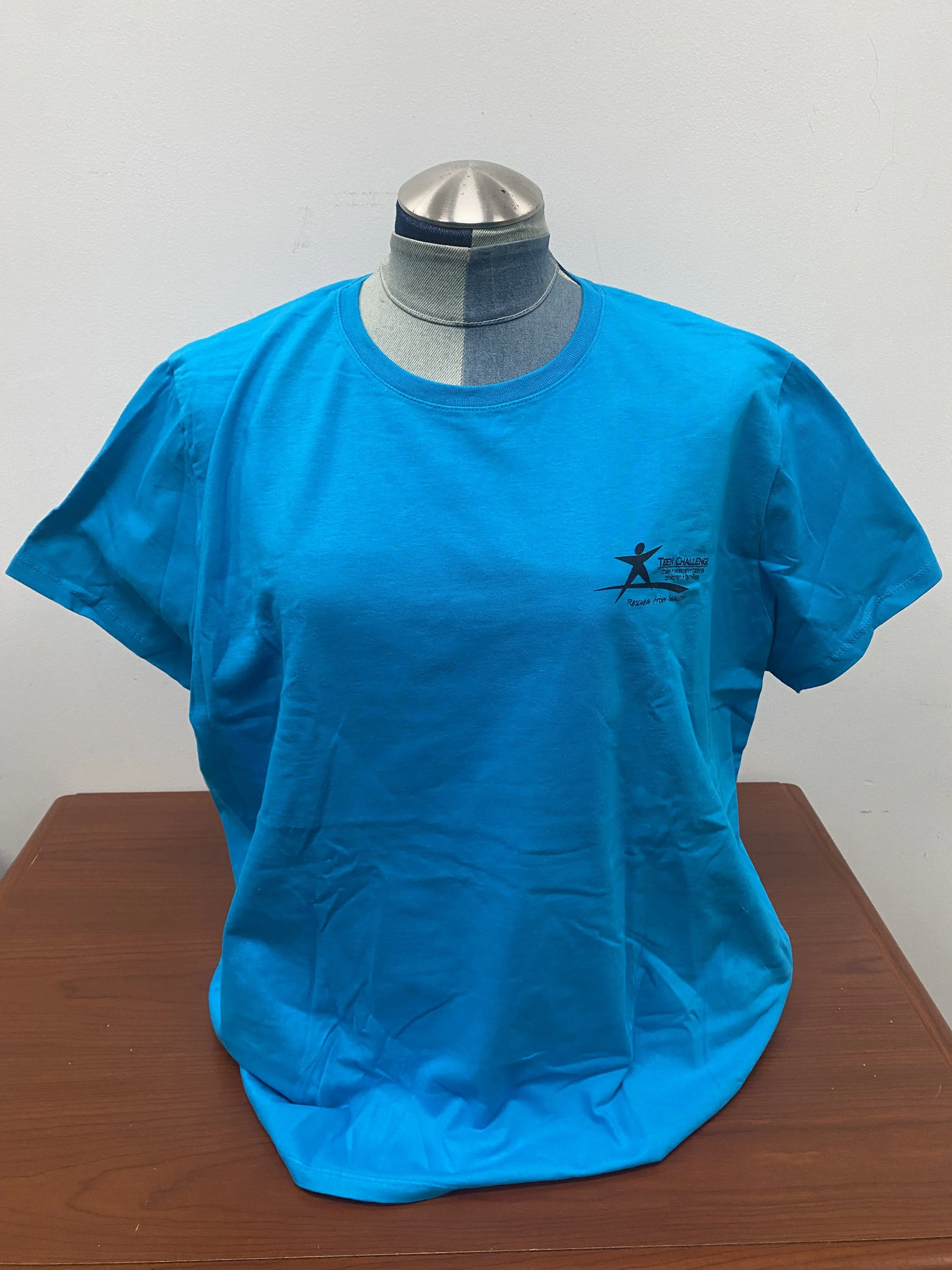 Teen Challenge NorWestCal Nevada Aqua XL Blue T-Shirt