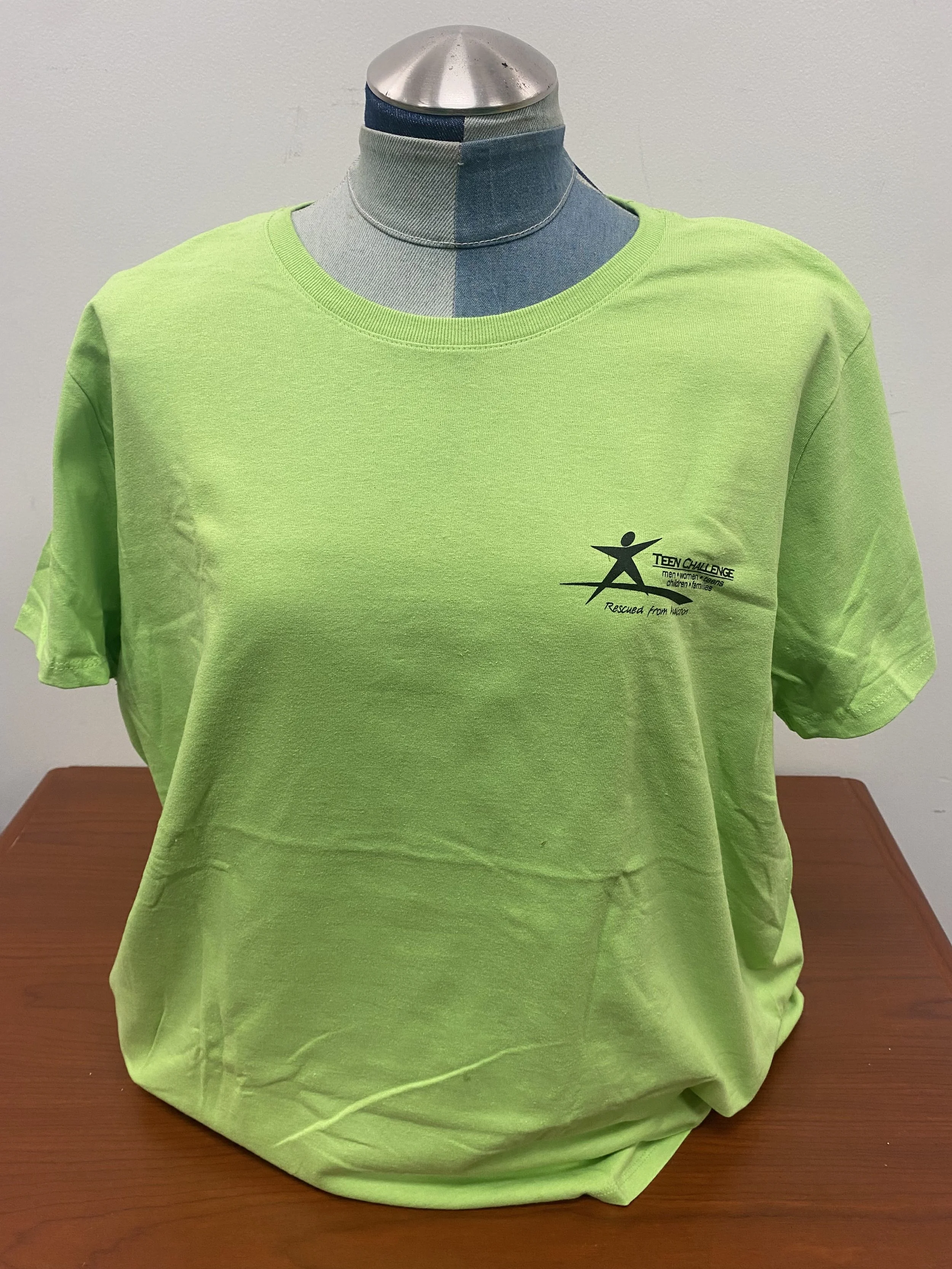 Teen Challenge NorWestCal Nevada Ladies Neon Green T-Shirt