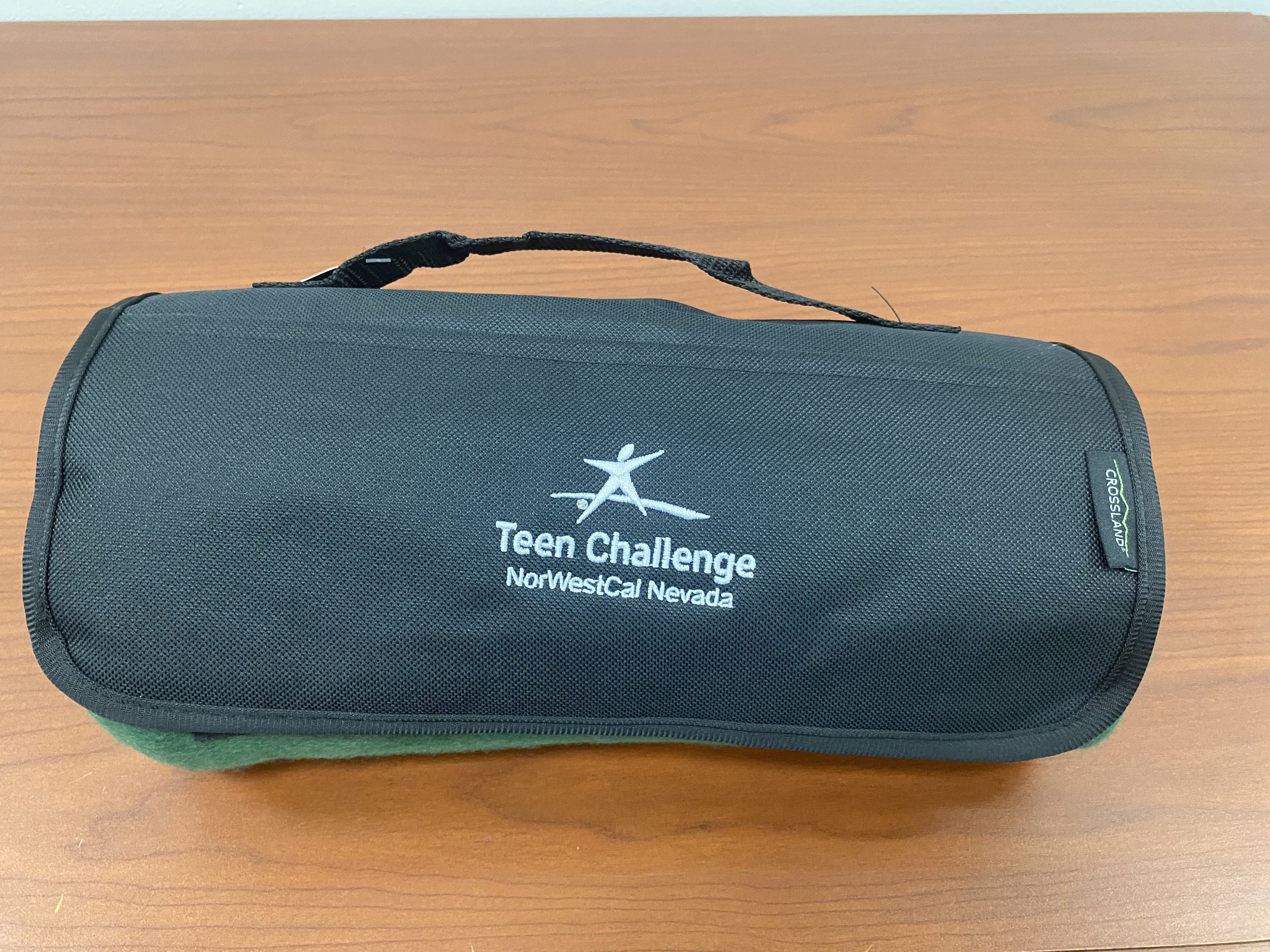 Forest Green TC Roll-Up Blanket with Handle