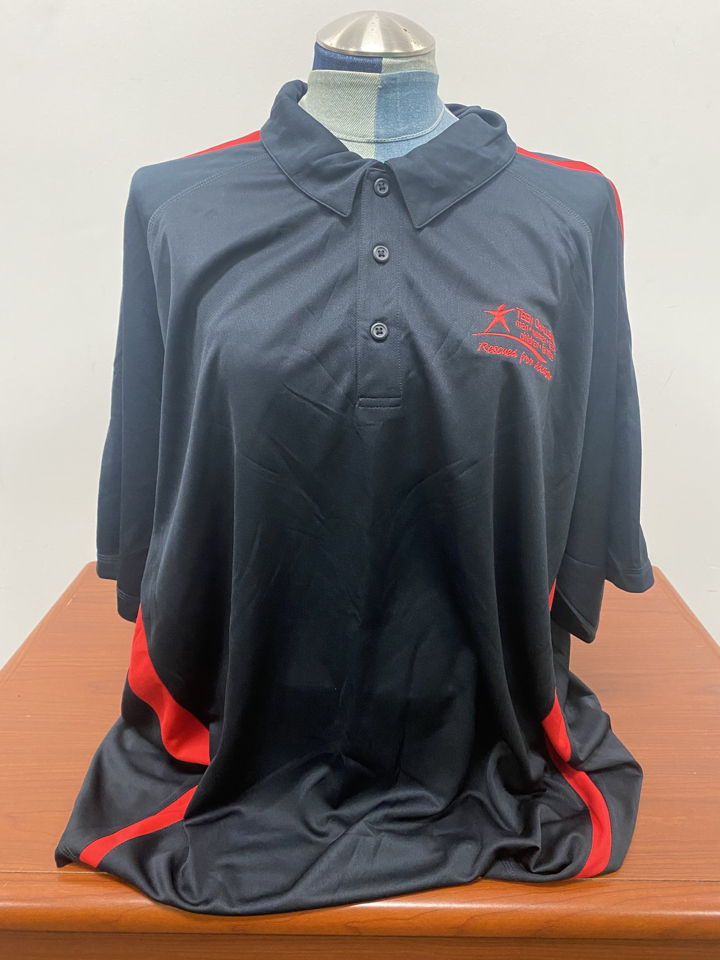 Black with Red Trim TC Polo