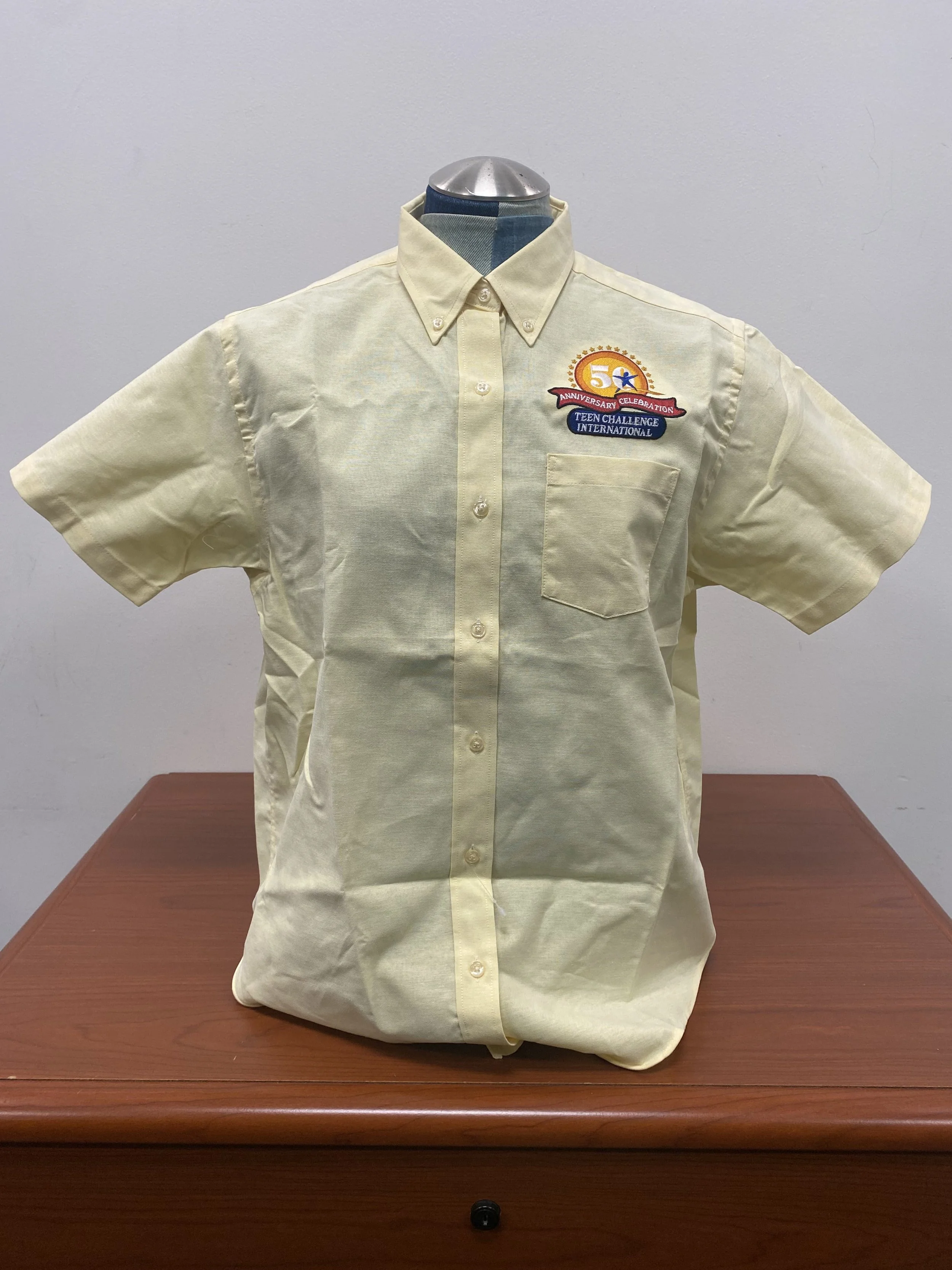 Light Yellow TC 50 Year Anniversary Button Up Dress Shirt
