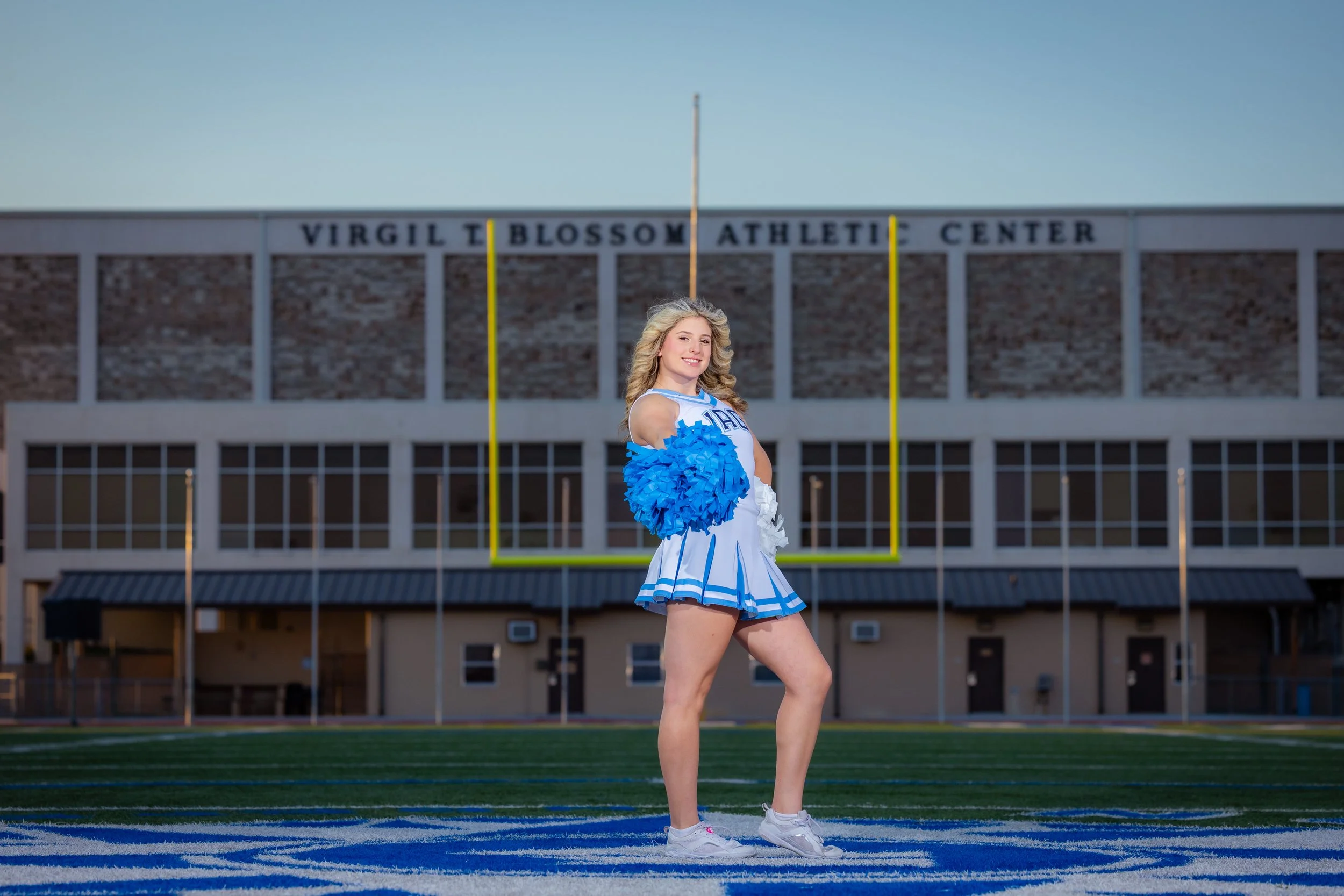 high school varsity cheer team media day photo San Antonio