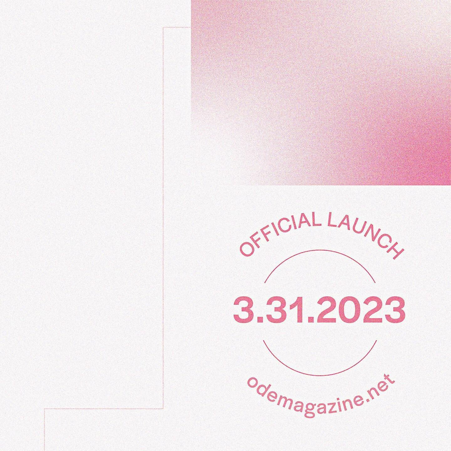The countdown starts now&mdash; We&rsquo;re 2 weeks away from our official launch!

#odemagazine