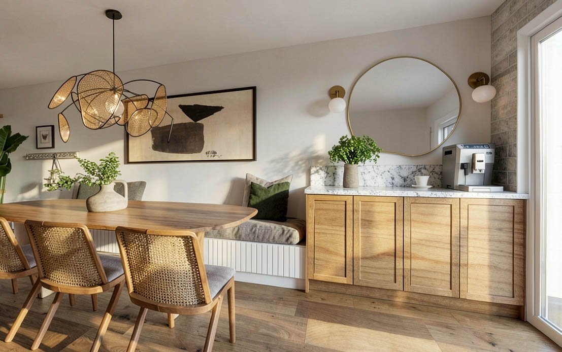 L&rsquo;&eacute;quilibre entre esth&eacute;tique et vie de famille. ✨

Pour ce projet, l'objectif &eacute;tait de concevoir un espace polyvalent r&eacute;pondant aux besoins de chacun. Nous avons mis&eacute; sur l'optimisation avec une banquette sur 
