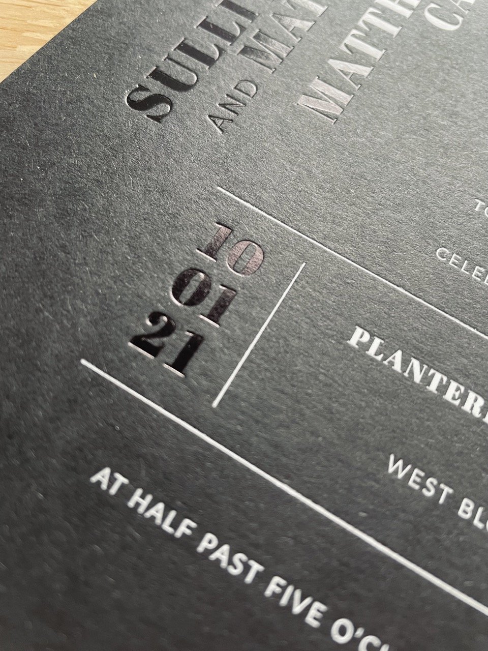 black and white foil, modern design
