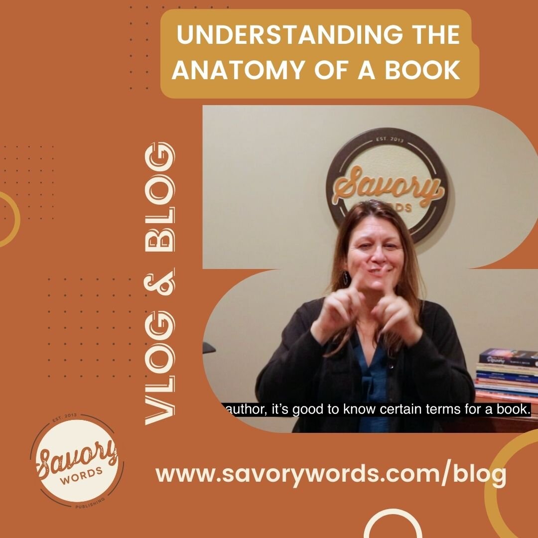 Just how much do you REALLY know about what a book contains? Take a look at this vlog and blog to find out.

ID: A rust square shows in yellow-backed white text, &quot;UNDERSTANDING THE ANATOMY OF A BOOK&quot; Below that in a backwards S is a screens